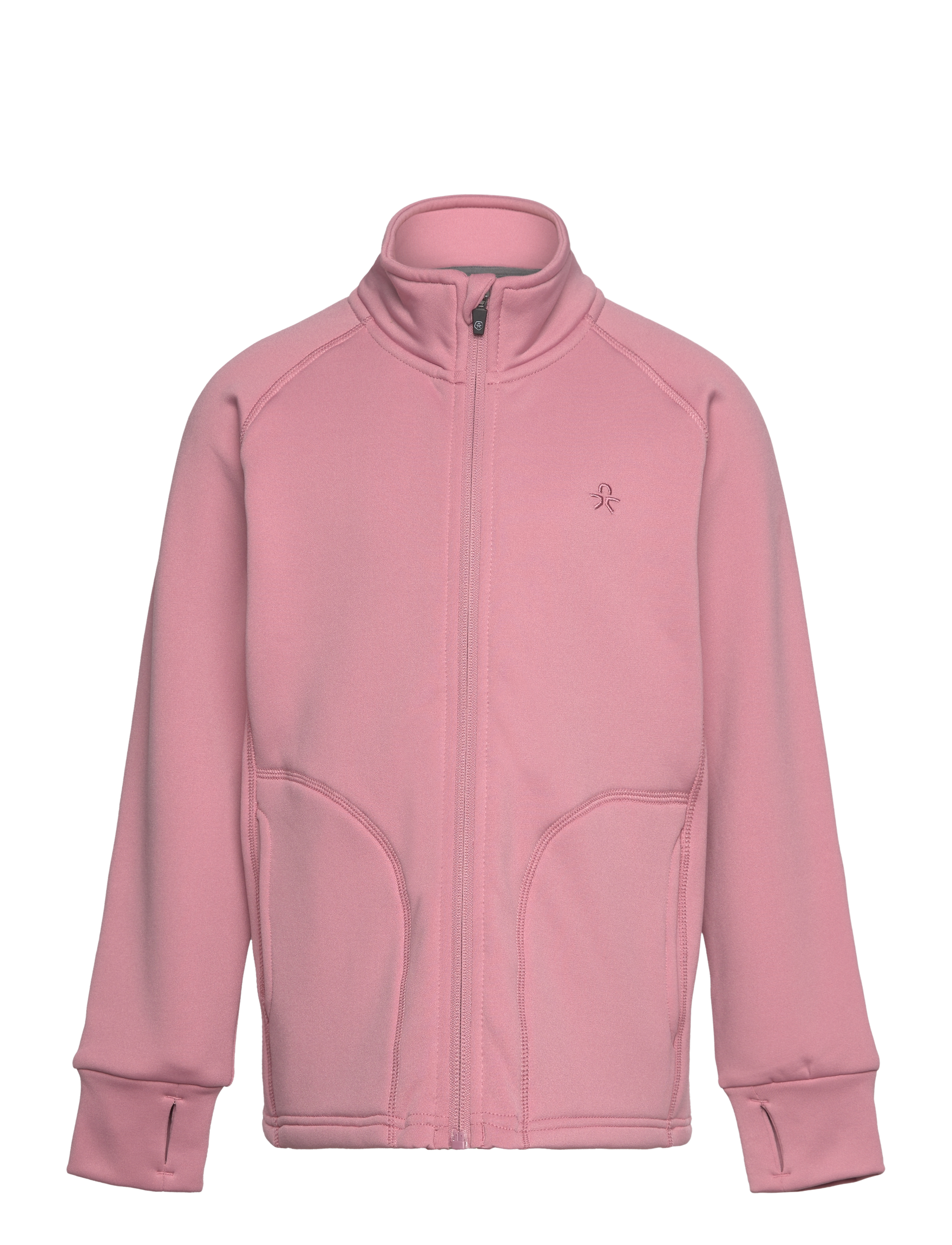 Fleece Jacket, Brushed inside - FOXGLOVE