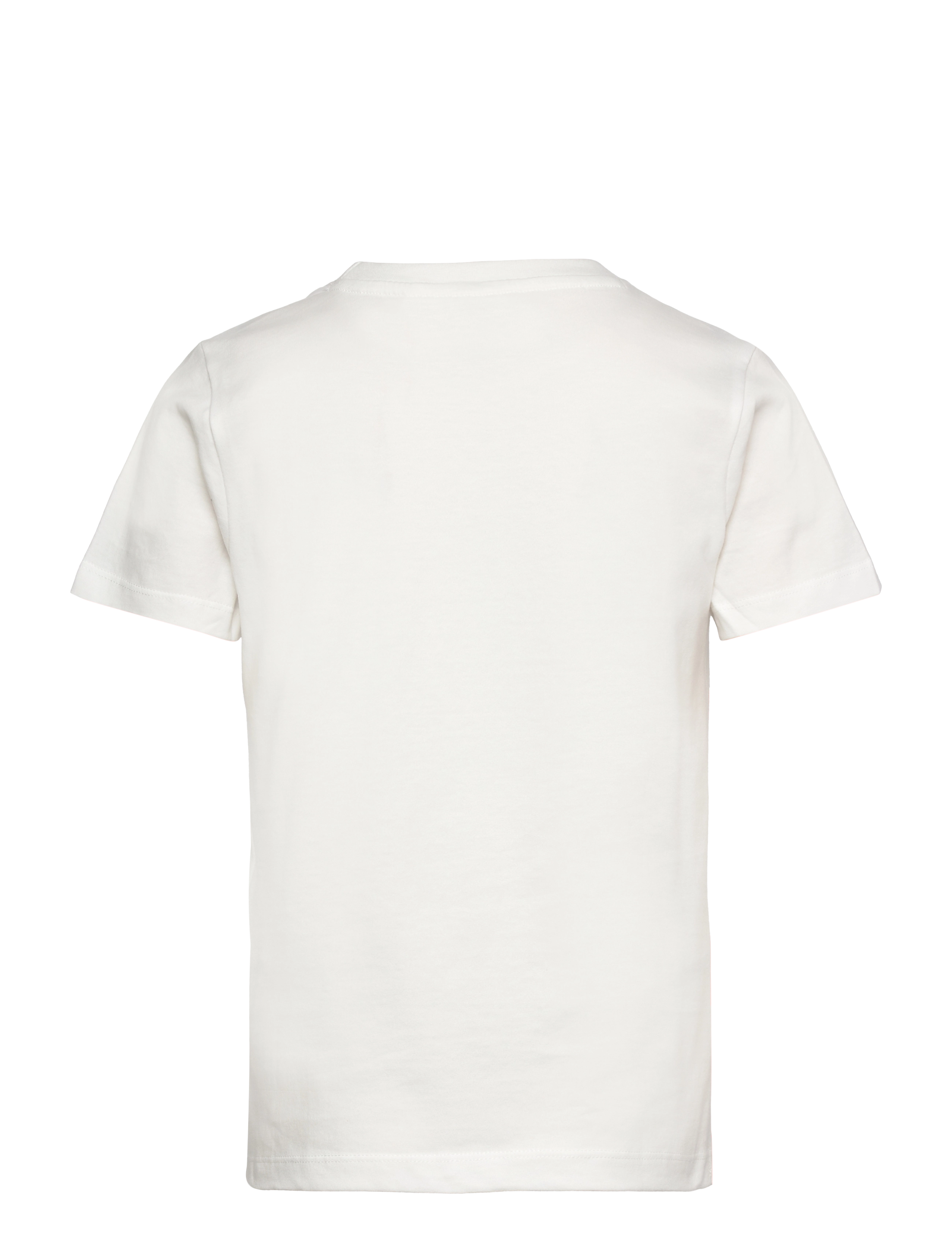 Color Kids - T-shirt W. Print -S/S, Cotton - snow white - 1