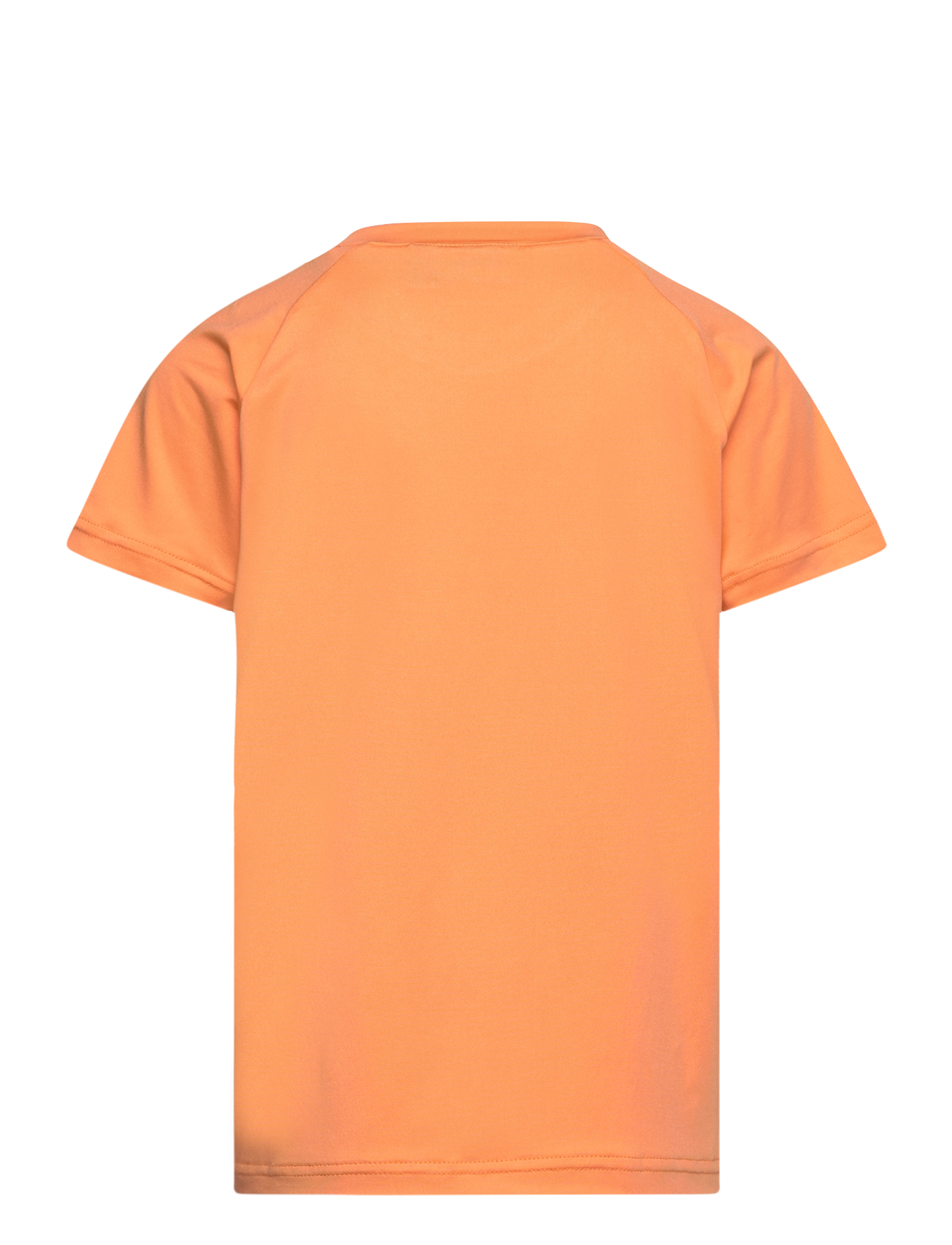 Color Kids - T-shirt W. Print - S/S, Boy - tangerine - 1
