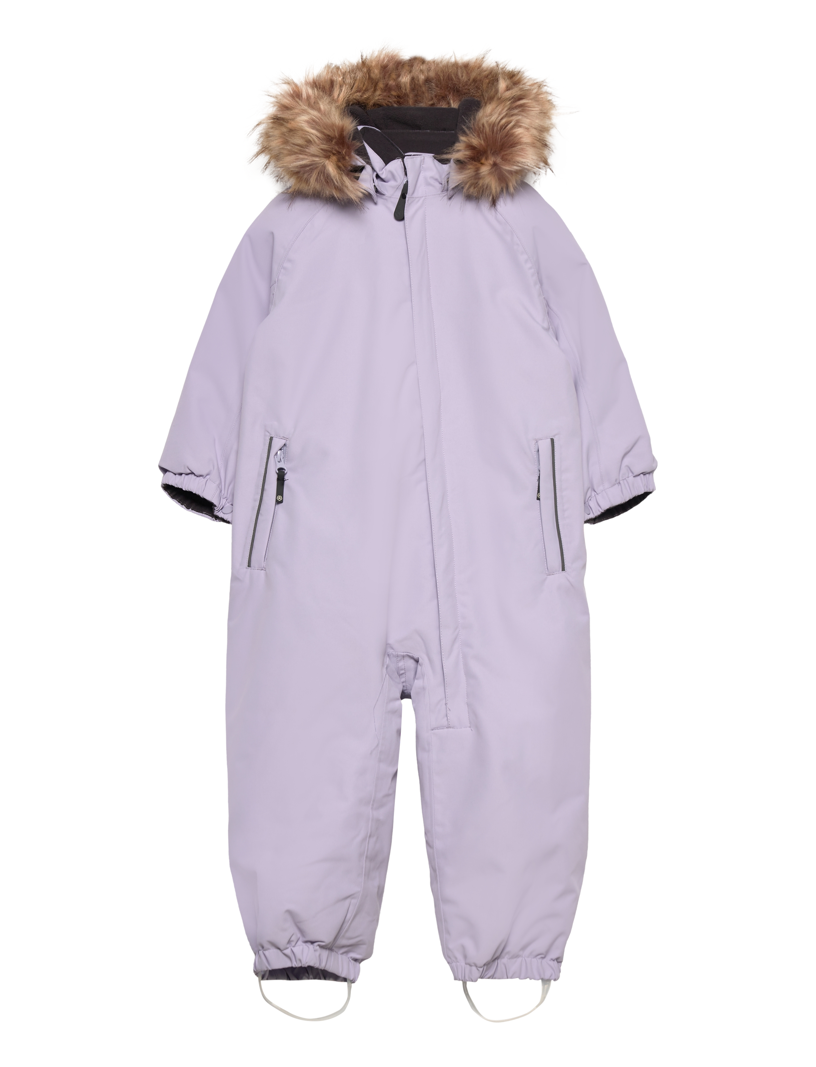 Color Kids Coverall W. Fake Fur - Flyverdragter - LANGUID LAVENDER / purple