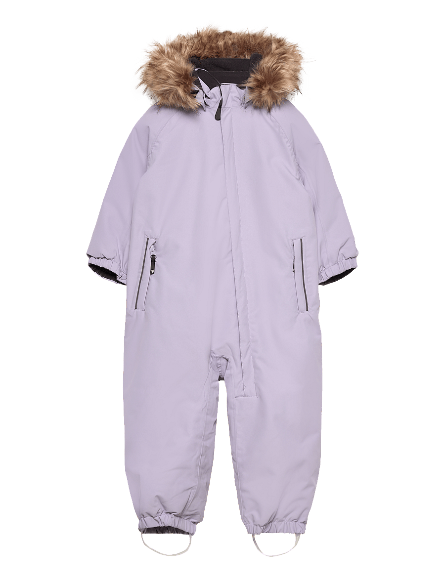 Color Kids - Coverall W. Fake Fur - shop efter alder - languid lavender - 0