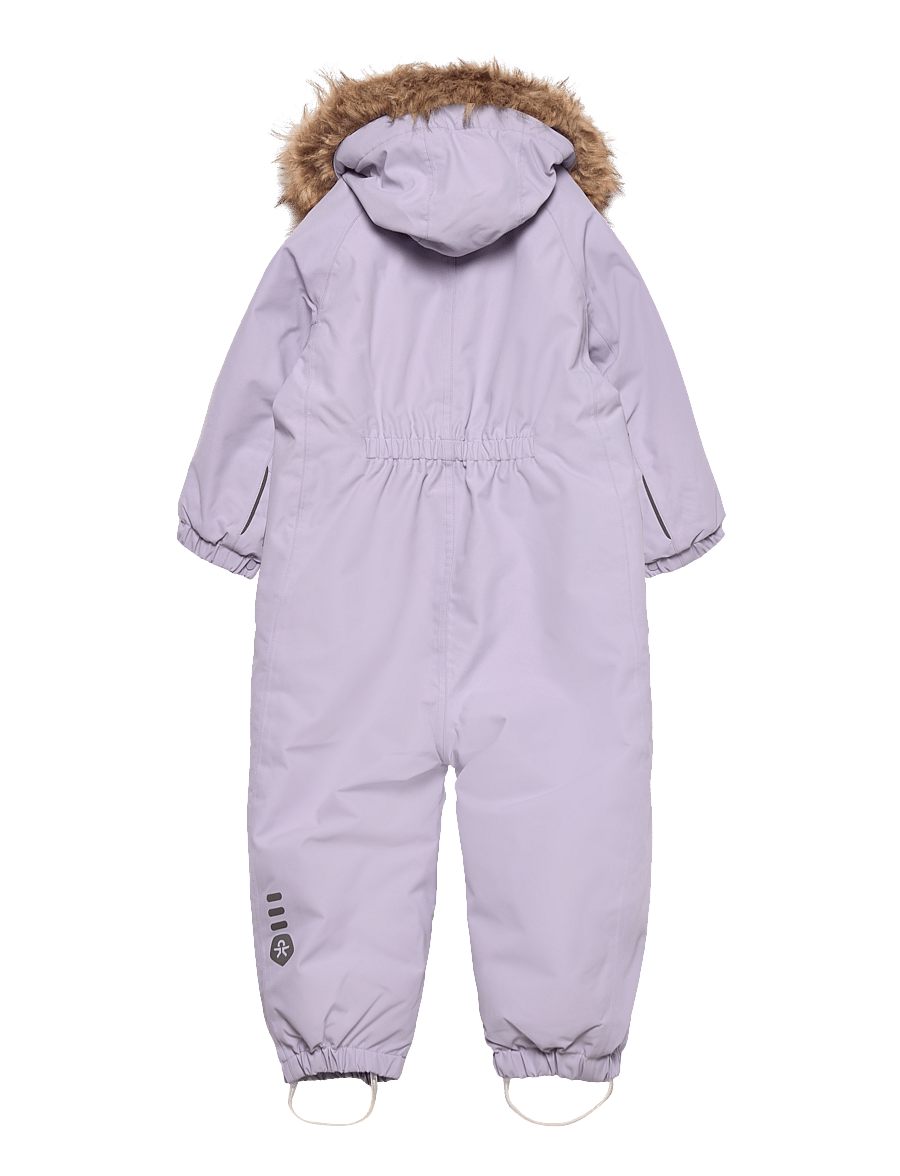 Color Kids - Coverall W. Fake Fur - shop efter alder - languid lavender - 1