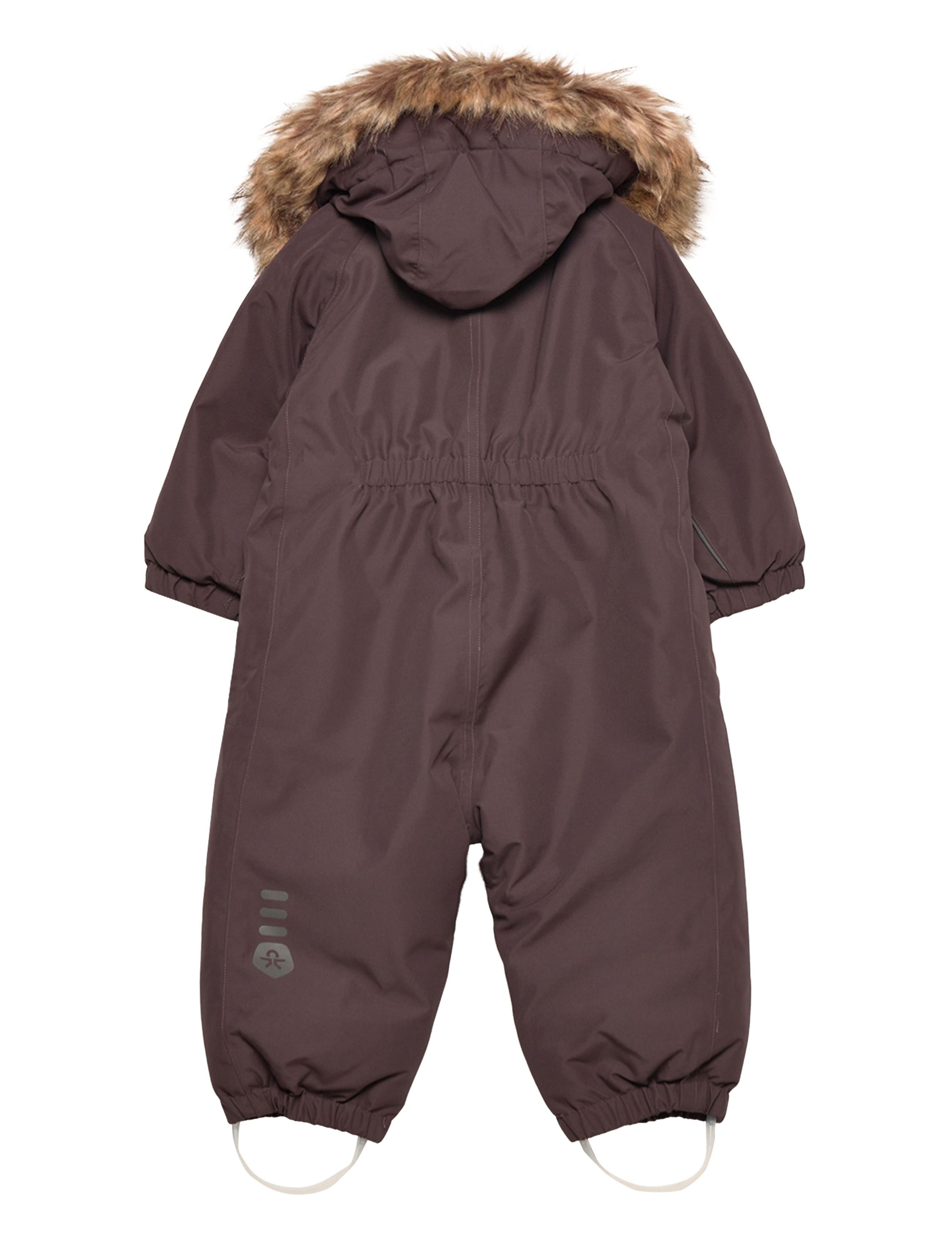 Color Kids - Coverall W. Fake Fur - raisin - 1