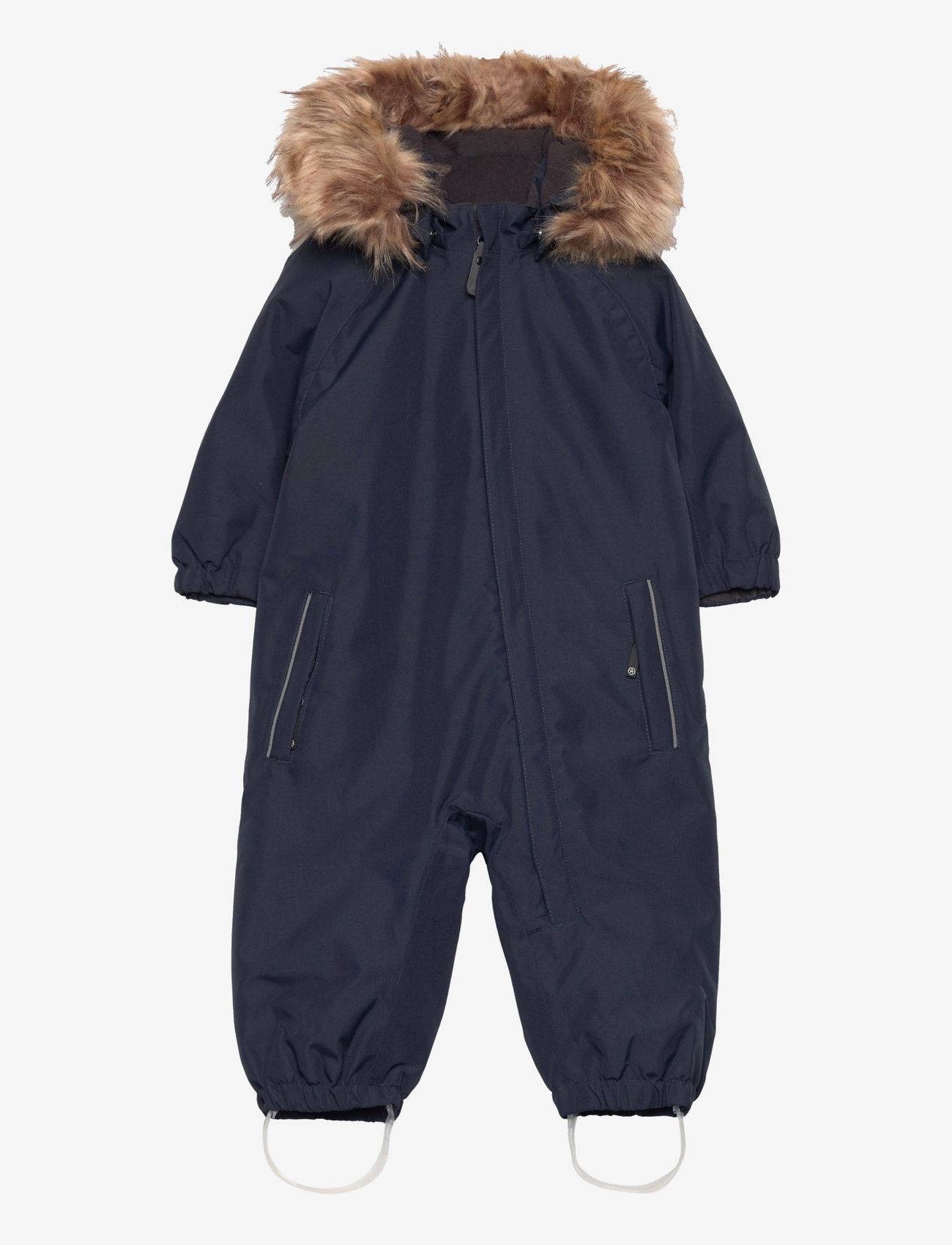 Color Kids - Coverall W. Fake Fur - shop efter alder - total eclipse - 0