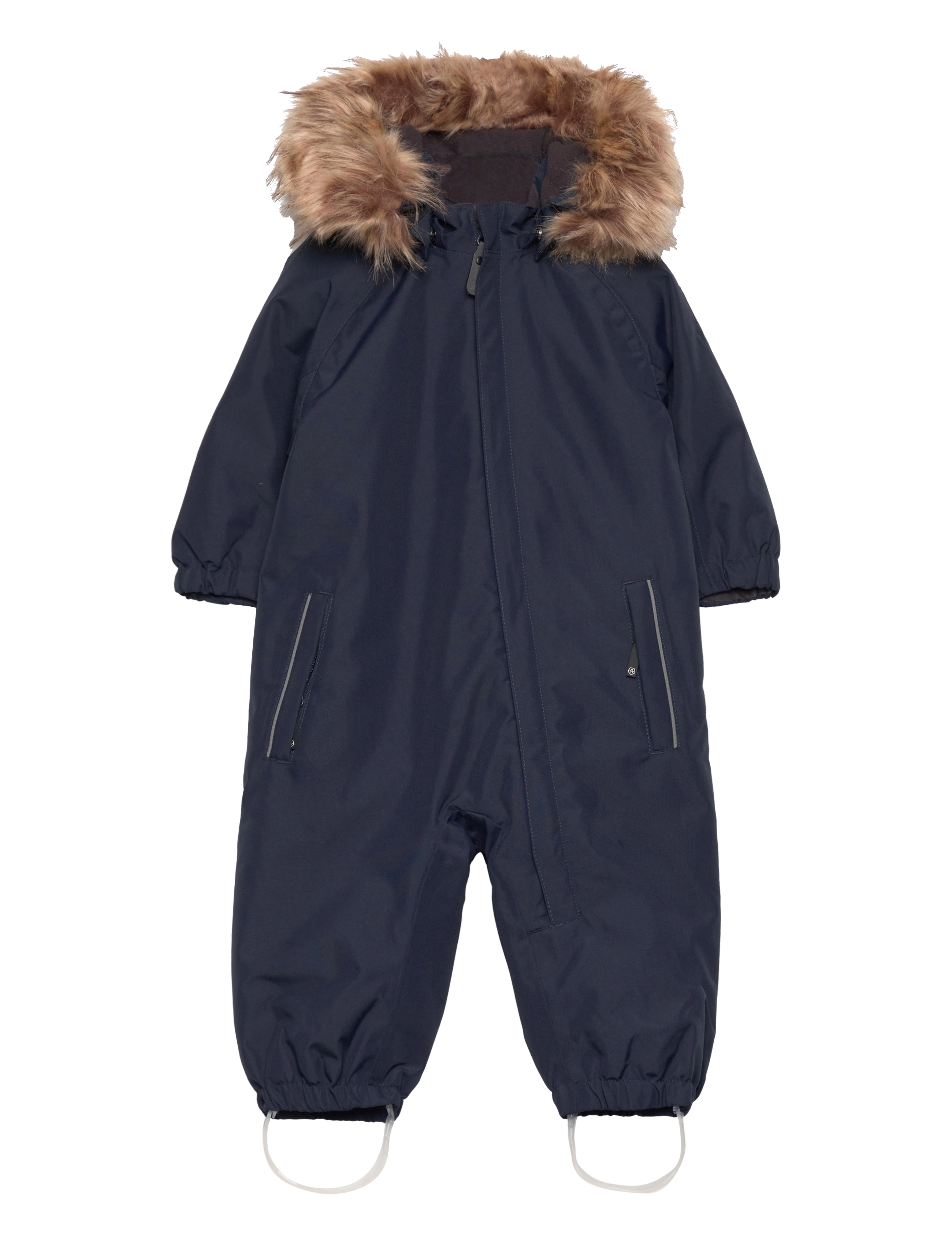 Color Kids Coverall W. Fake Fur - Schneeanzug - TOTAL ECLIPSE / navy