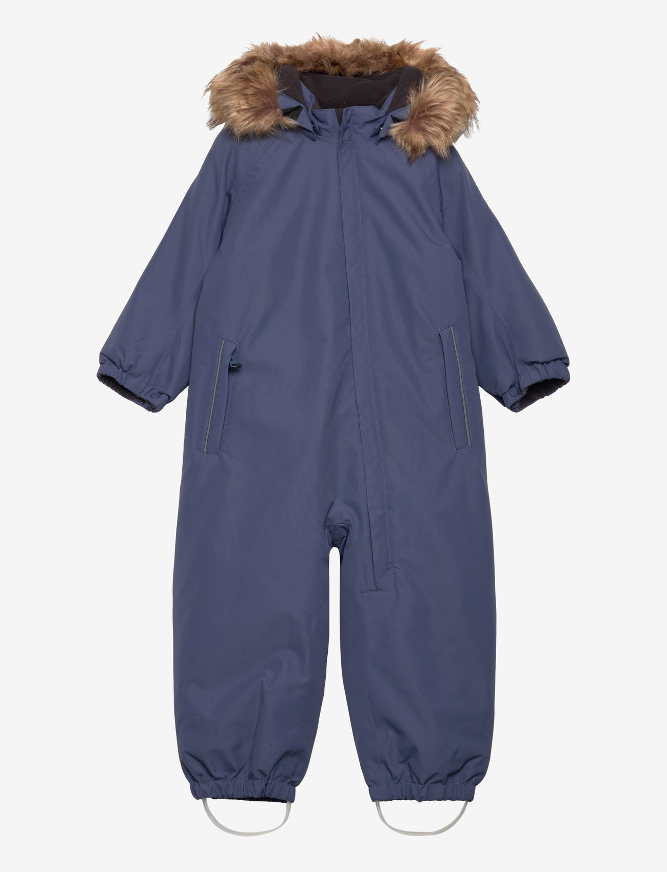 Color Kids - Coverall W. Fake Fur - shop efter alder - vintage indigo - 0