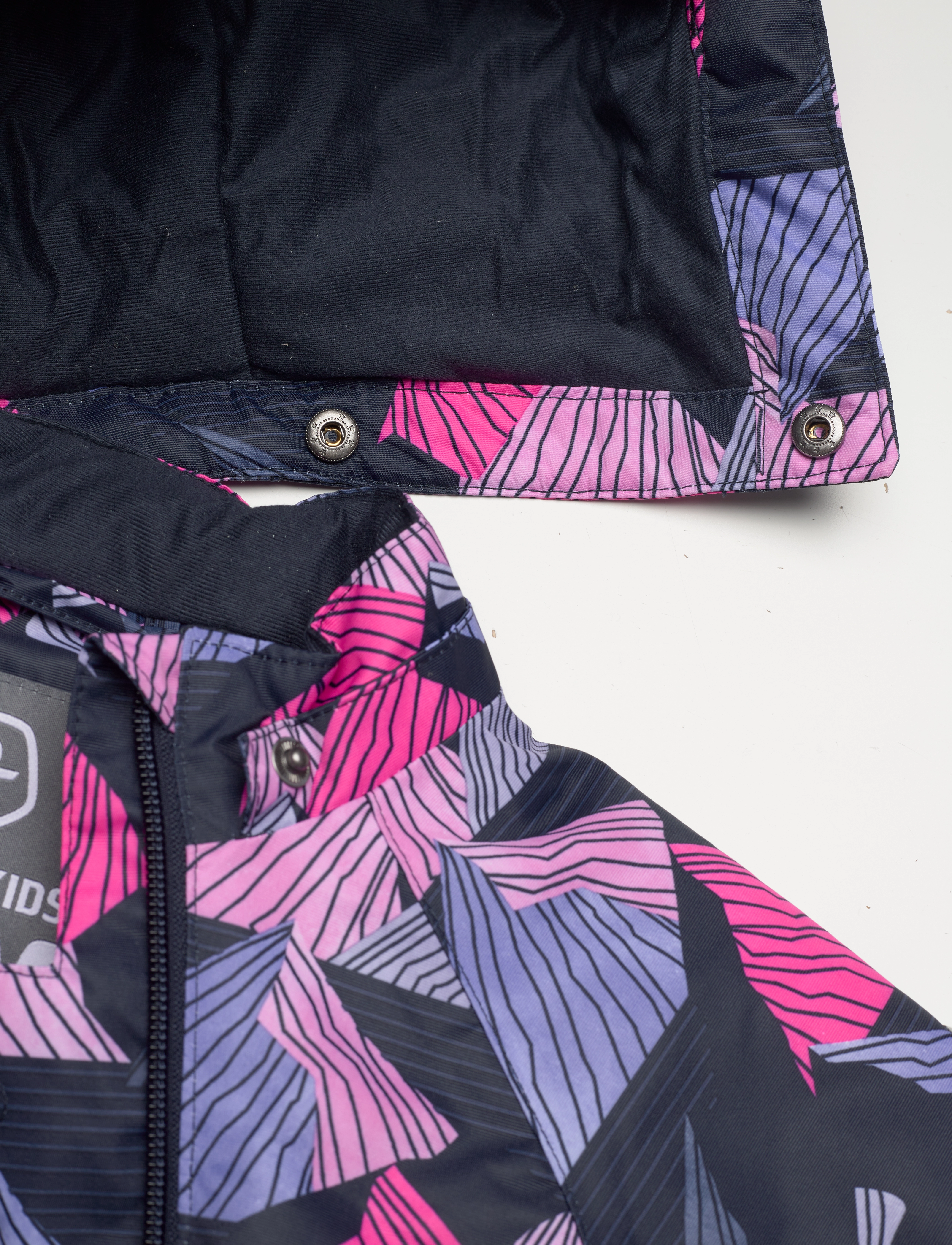 Color Kids - Coverall W. 2 ZIP- AOP - pink glo - 3