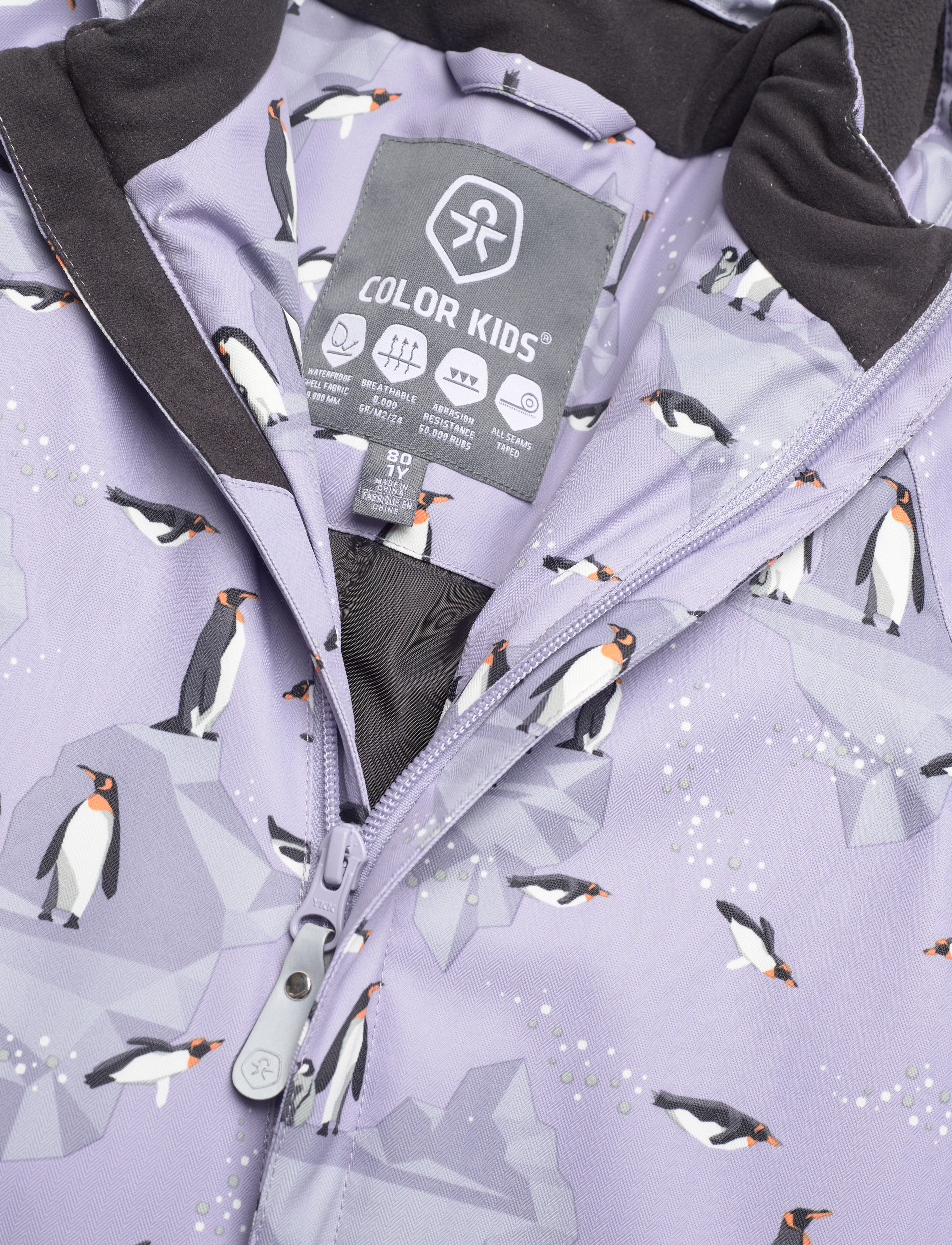 Color Kids - Coverall - AOP - languid lavender - 4