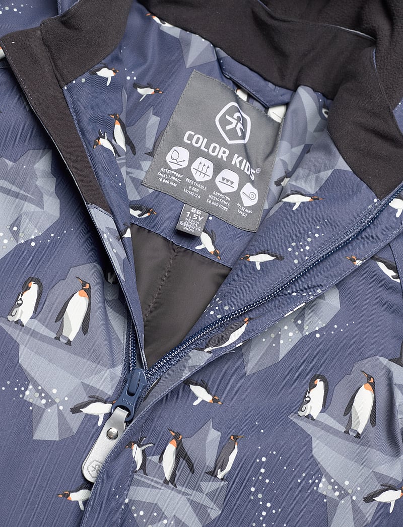 Color Kids - Coverall - AOP - vinteroveraller - vintage indigo - 2