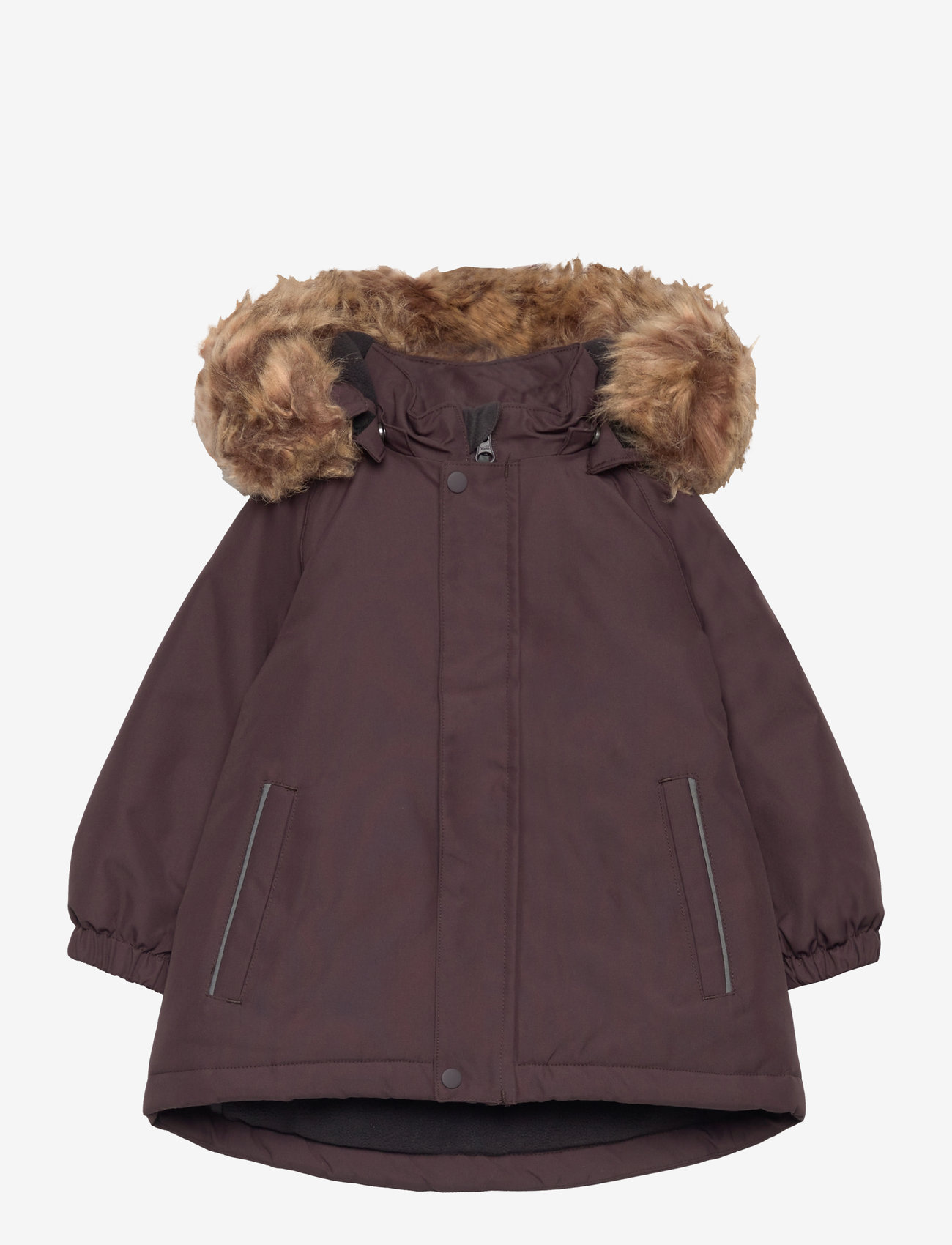 Color Kids - Parka W. Fake Fur - isolerede jakker - raisin - 0