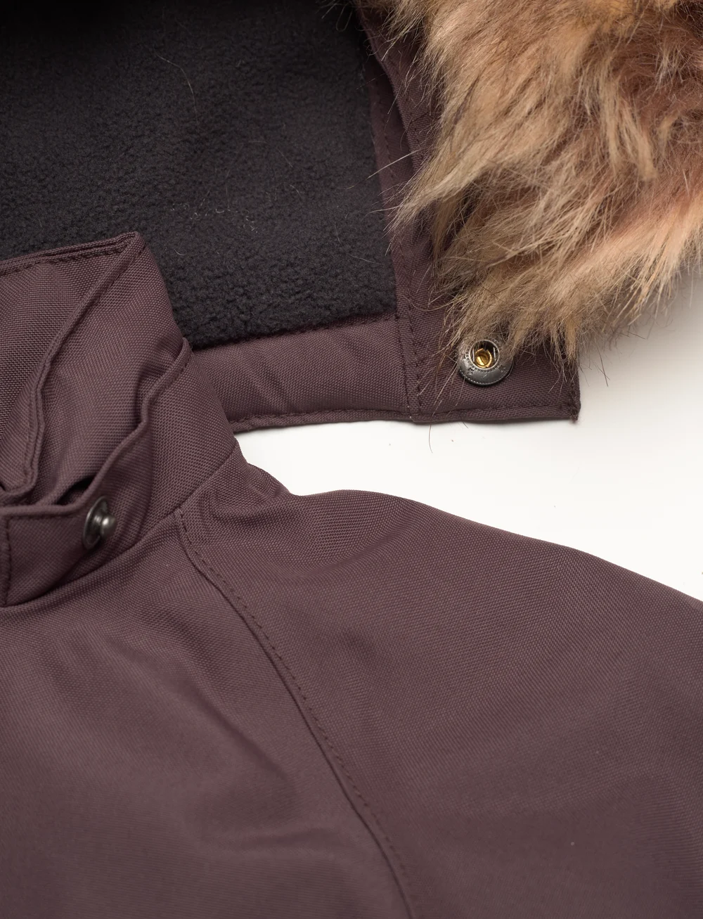 Color Kids - Parka W. Fake Fur - insulated jackets - raisin - 3