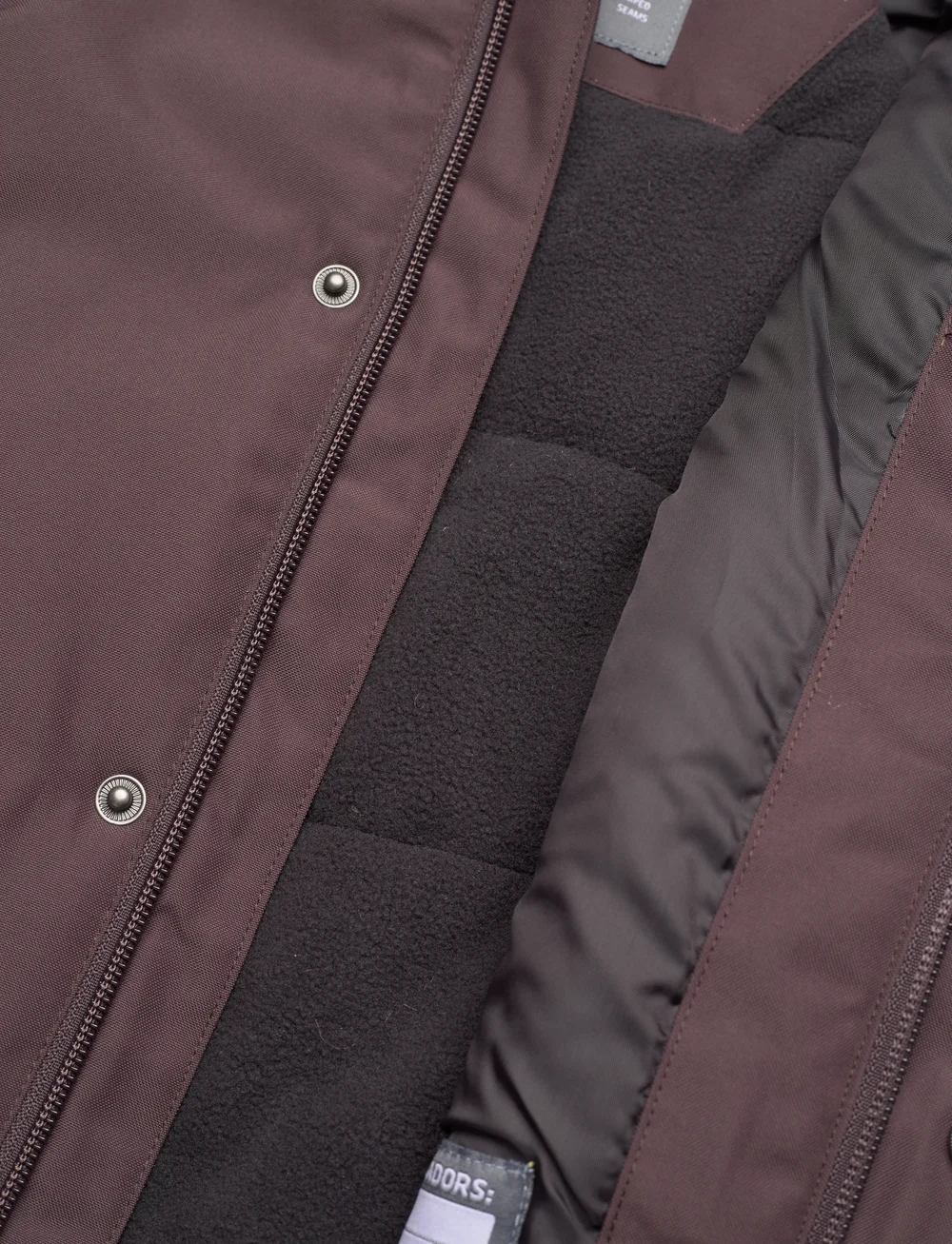 Color Kids - Parka W. Fake Fur - insulated jackets - raisin - 4