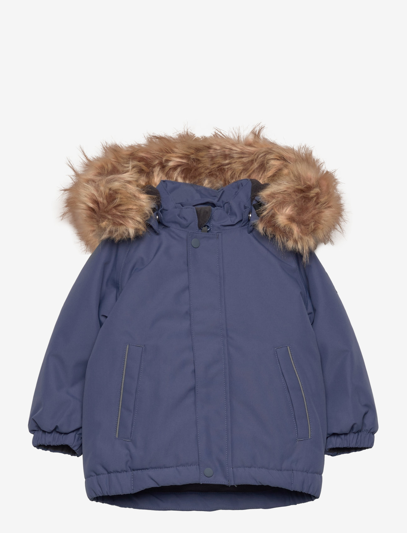 Color Kids - Parka W. Fake Fur - isolerede jakker - vintage indigo - 0