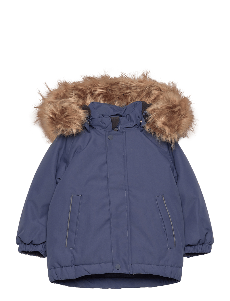 Color Kids - Parka W. Fake Fur - jakas ar siltu oderi - vintage indigo - 0