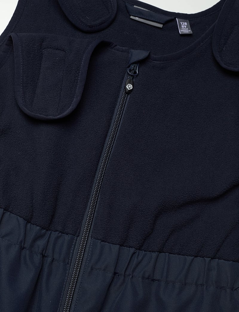 Color Kids - Pants W. Fleece Top - skibukser - total eclipse - 2