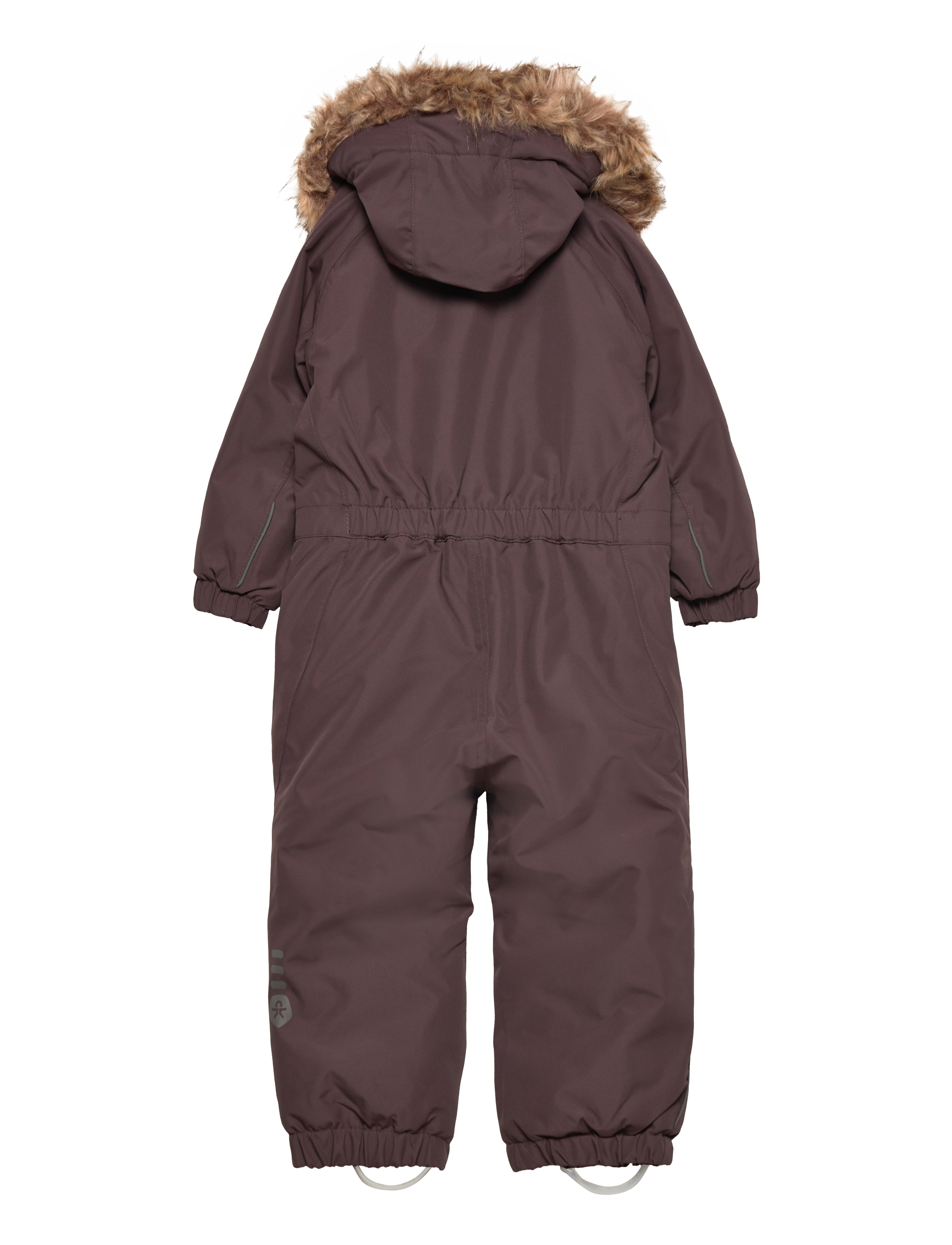 Color Kids - Coverall  W. Fake Fur - raisin - 1