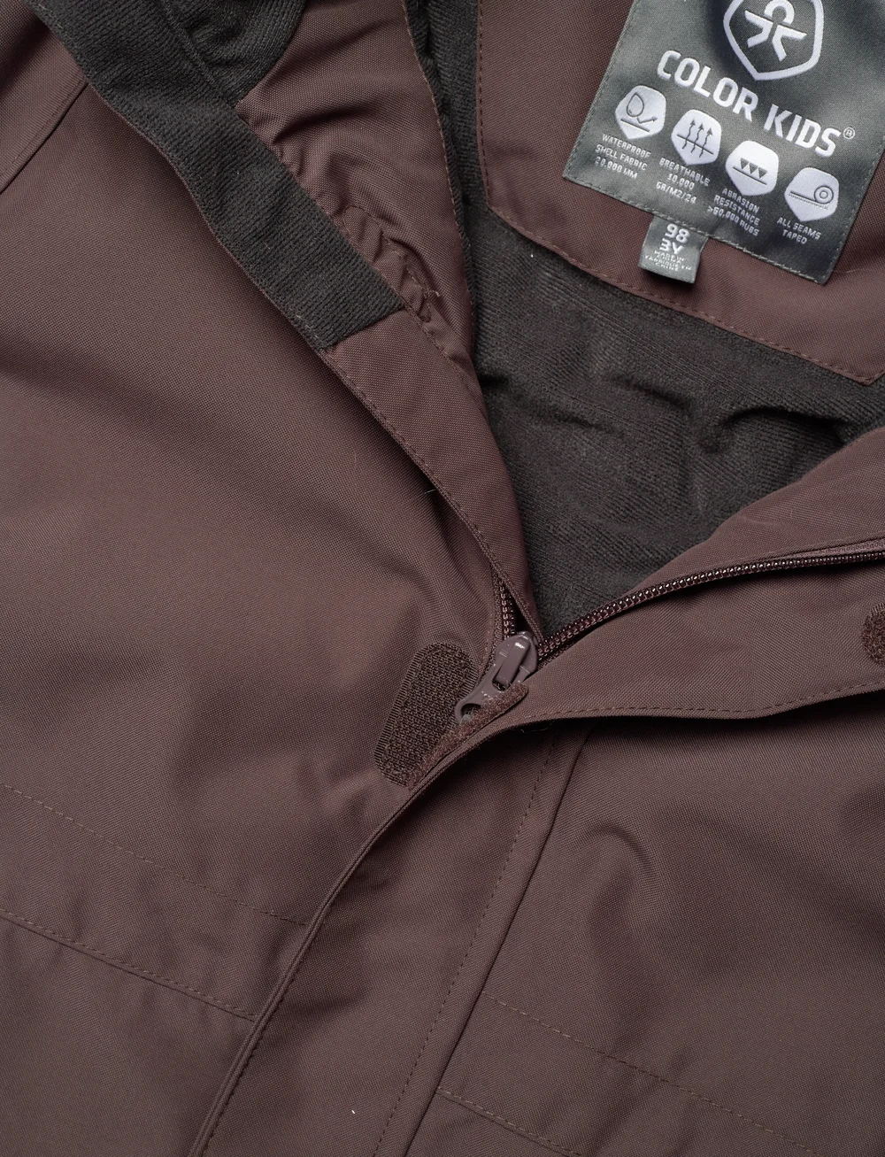 Color Kids - Coverall W. Fake Fur - Õueriided - raisin - 2