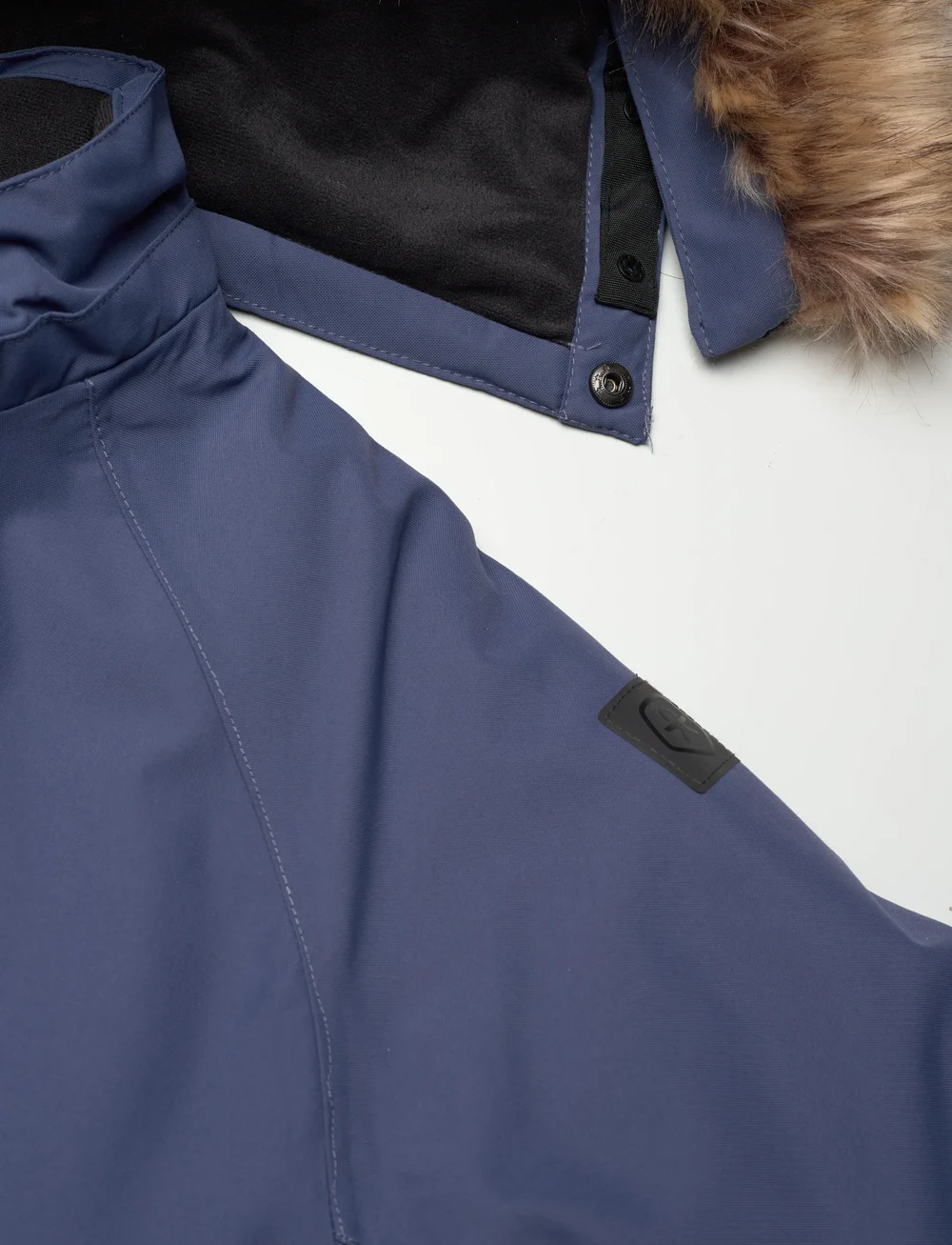 Color Kids - Coverall W. Fake Fur - outdoor - vintage indigo - 3