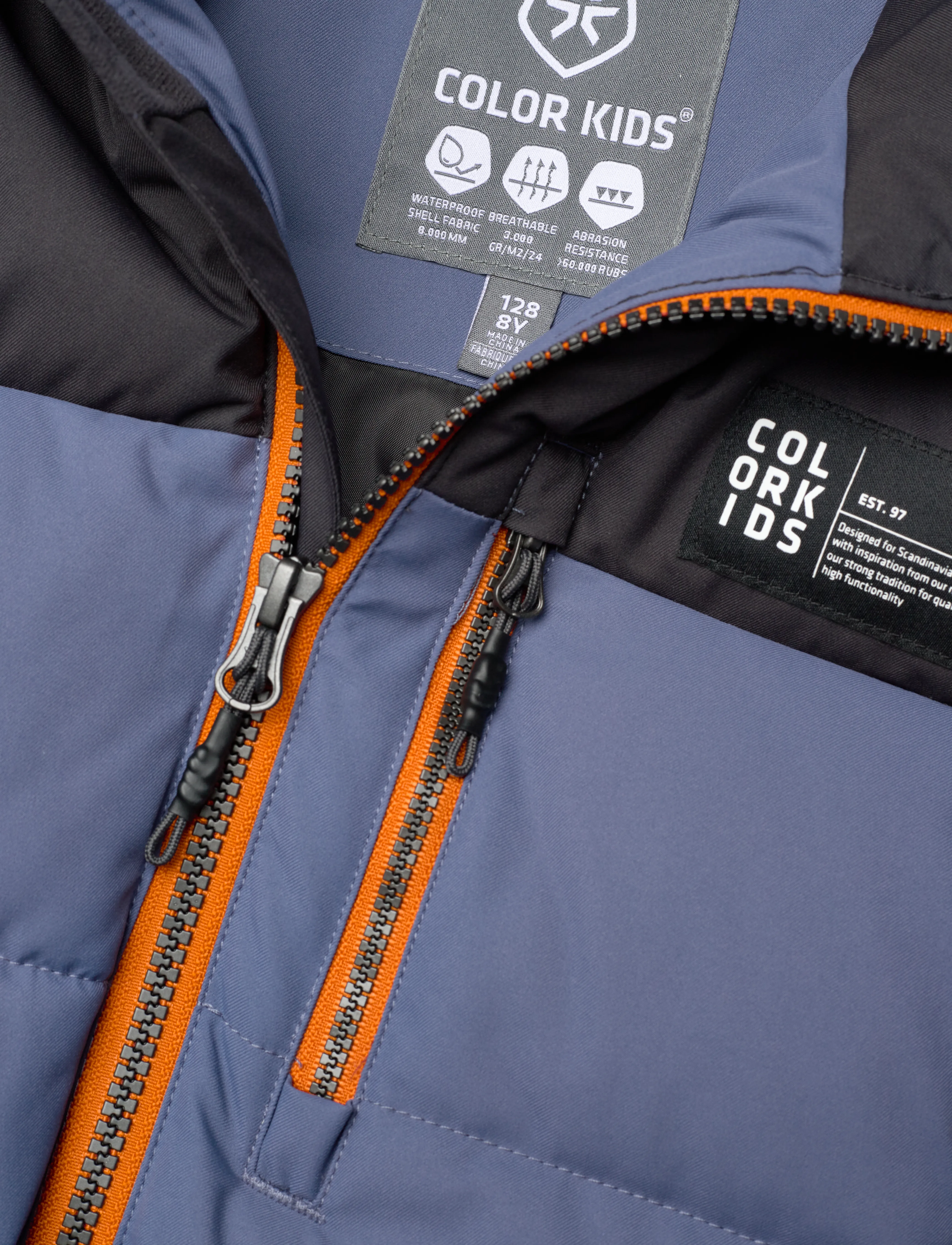 Color Kids - Jr. Ski Jacket - Quilt - vintage indigo - 2
