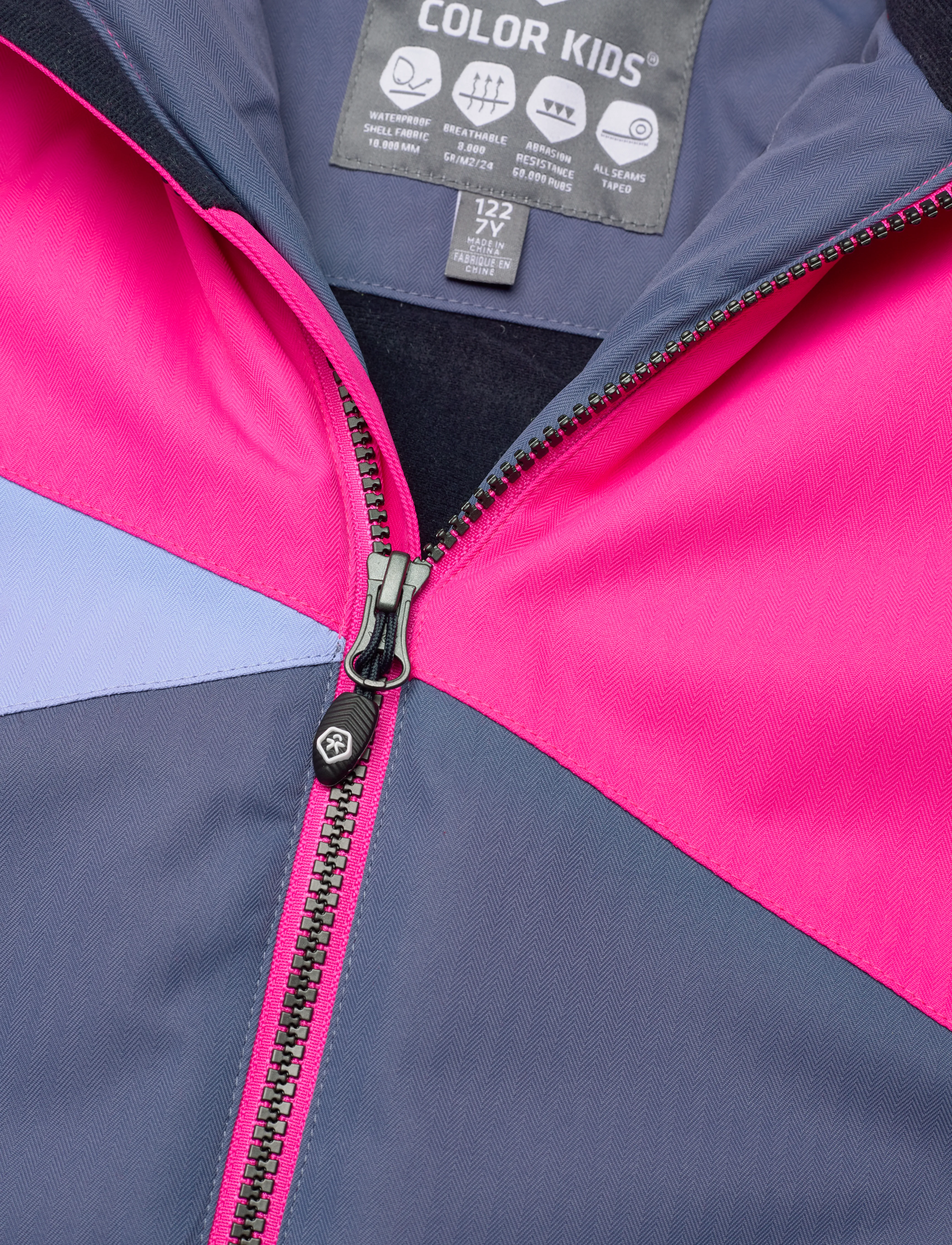 Color Kids - Ski Jacket - Colorblock - pink glo - 2