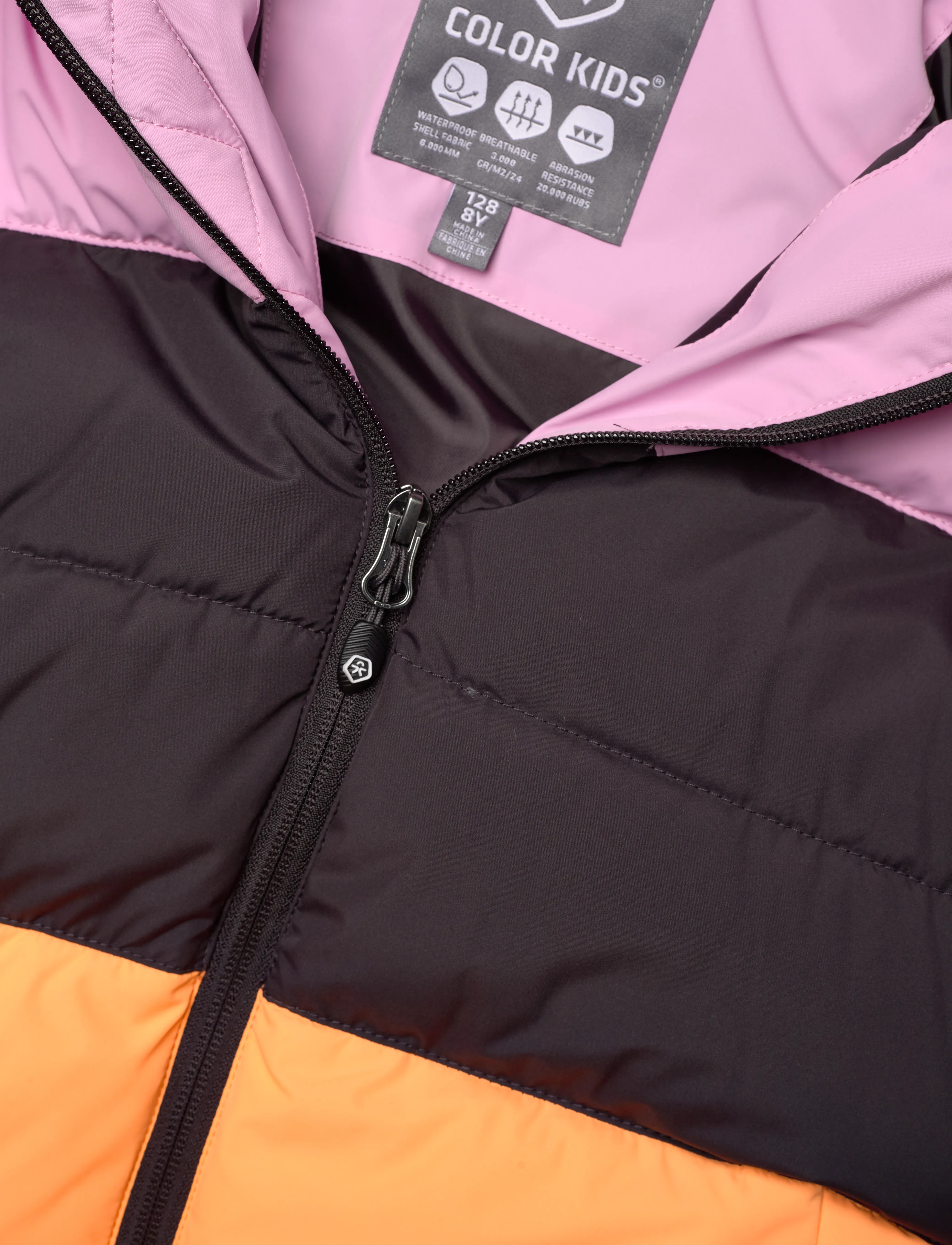 Color Kids - Ski Jacket - Colorblock -Quilt - lilac chiffon - 2