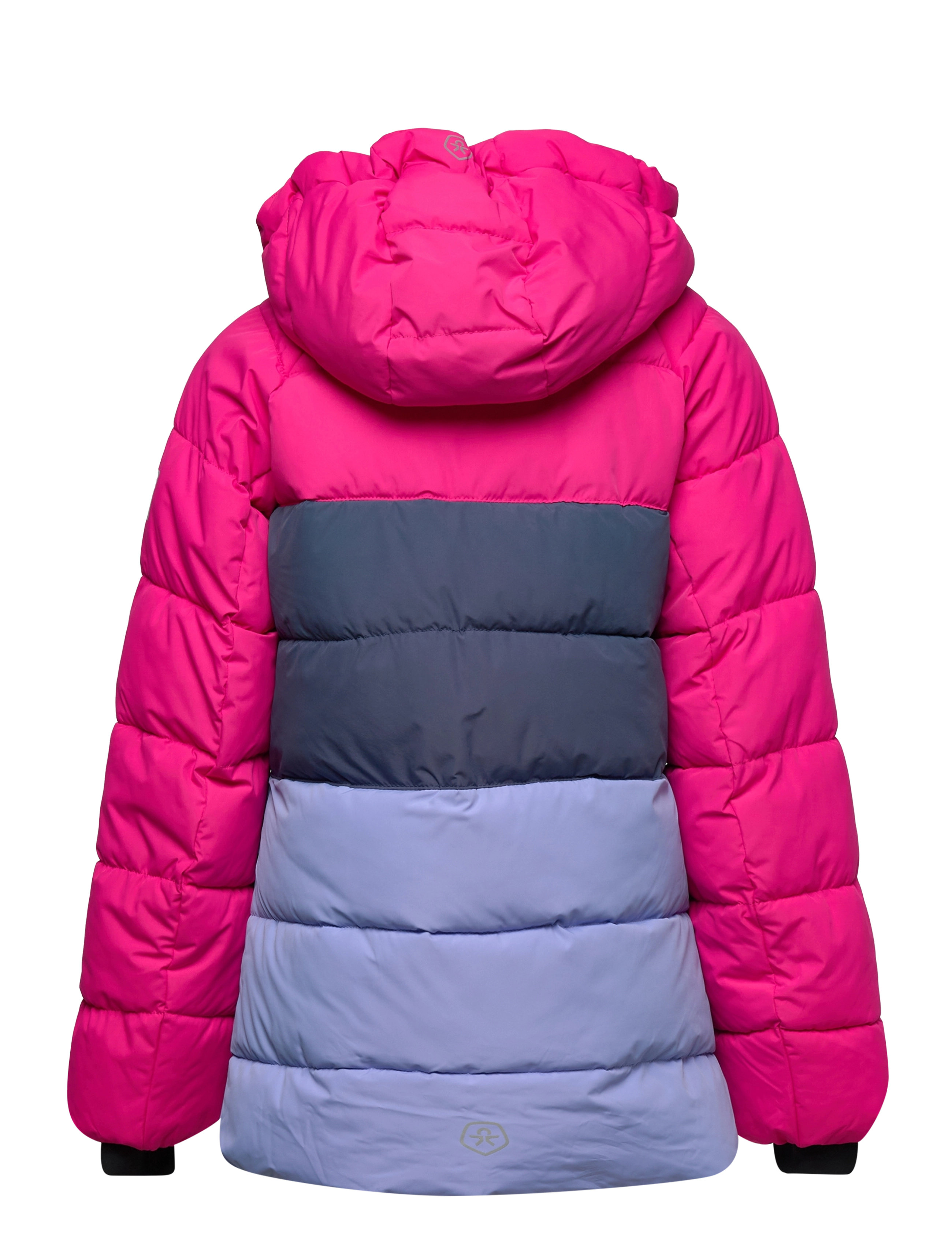 Color Kids - Ski Jacket - Colorblock -Quilt - pink glo - 1