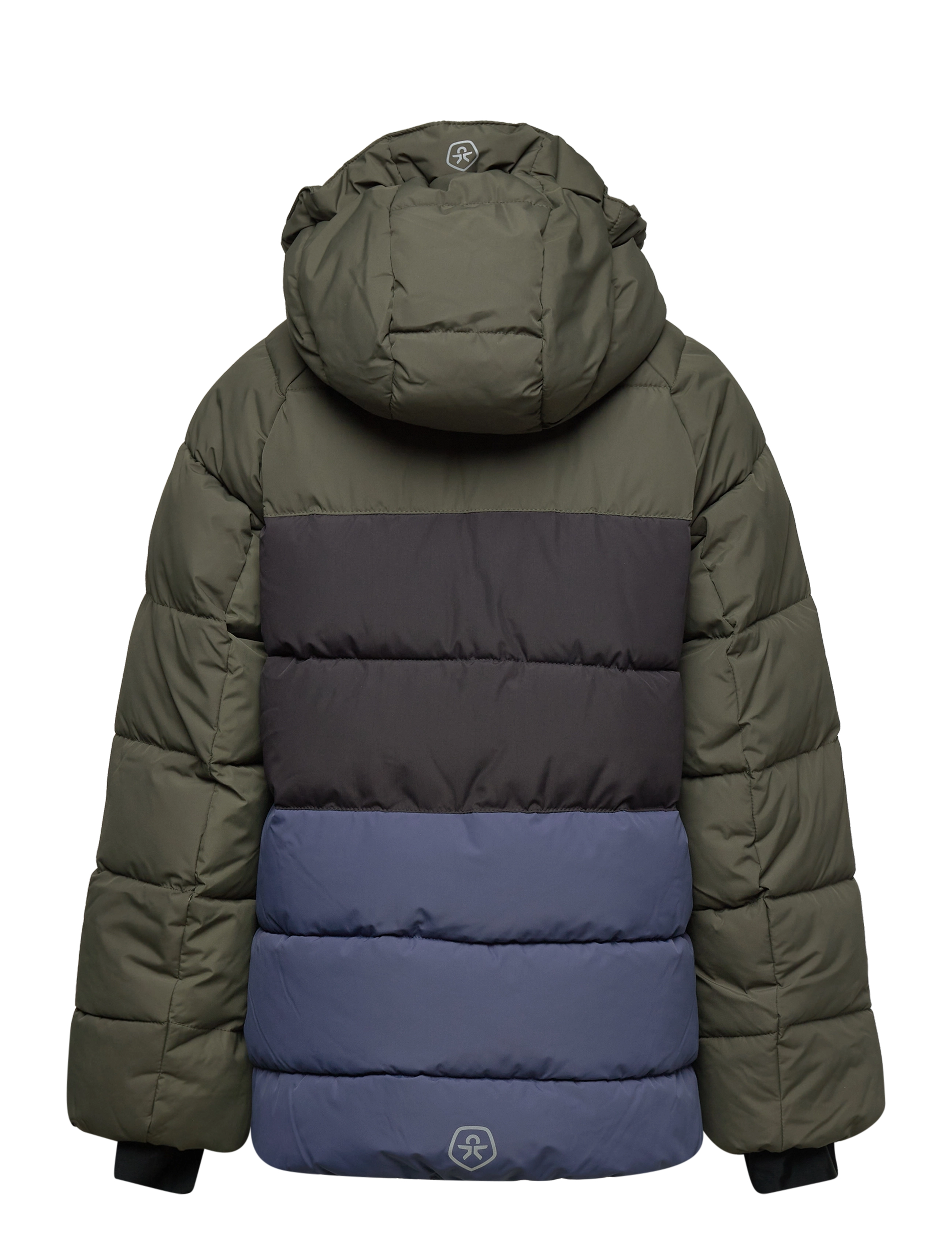 Color Kids - Ski Jacket - Colorblock -Quilt - grape leaf - 1