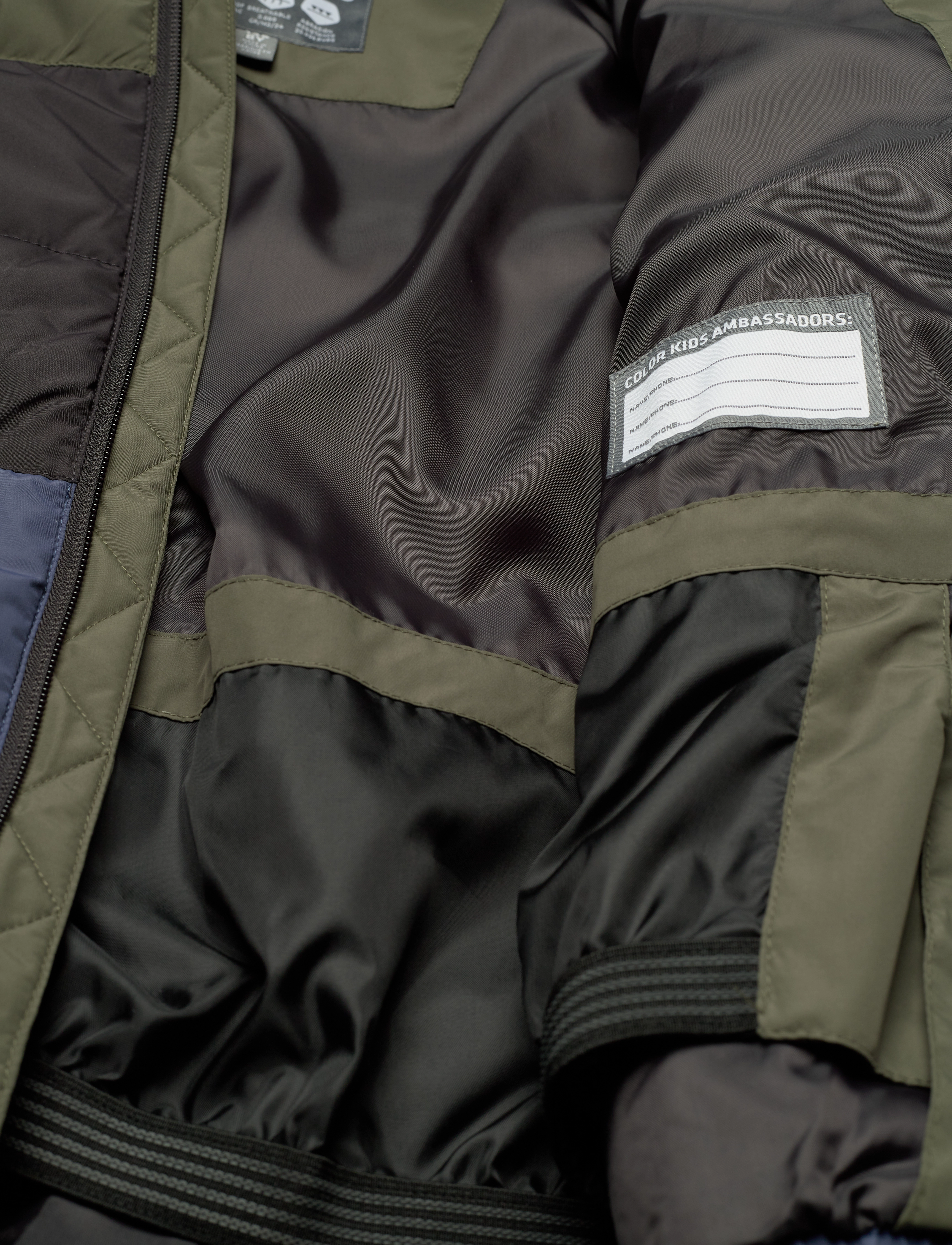 Color Kids - Ski Jacket - Colorblock -Quilt - grape leaf - 4