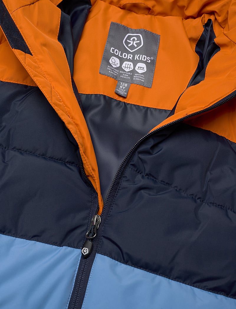 Color Kids - Ski Jacket - Colorblock -Quilt - virsdrēbes - marmalade - 2