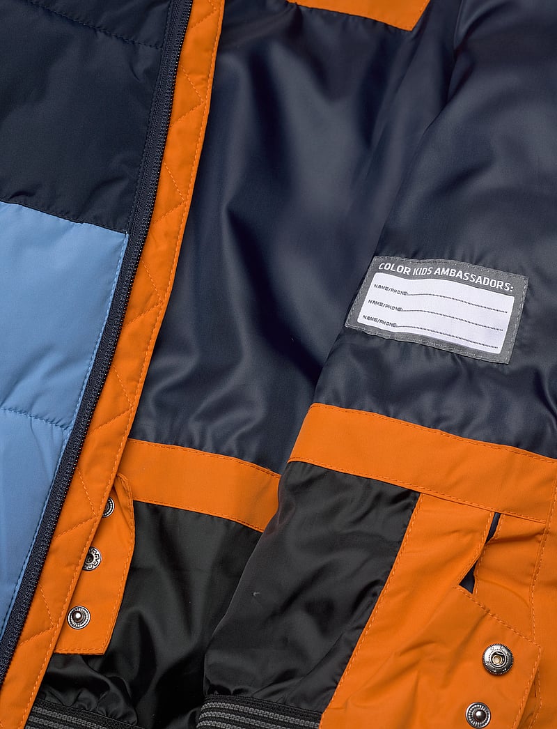 Color Kids - Ski Jacket - Colorblock -Quilt - virsdrēbes - marmalade - 5