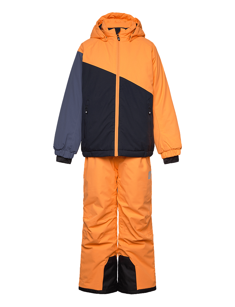 Color Kids - Ski Set - Colorblock - virsdrēbes - orange pop - 0