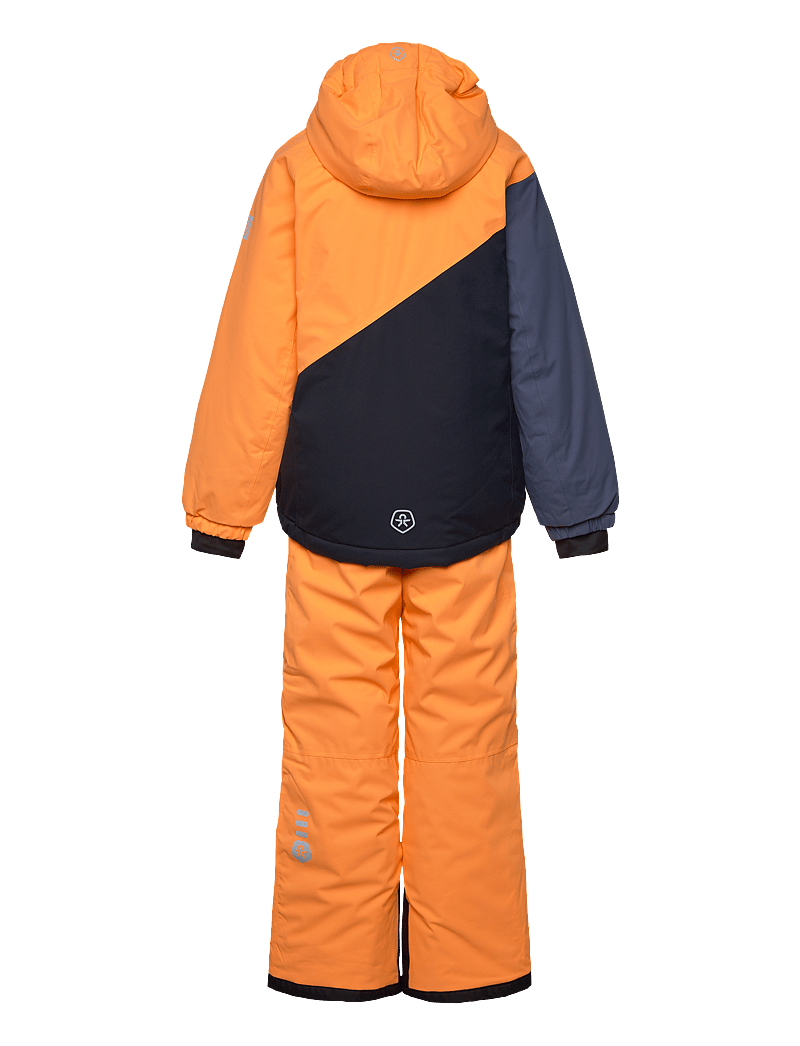 Color Kids - Ski Set - Colorblock - virsdrēbes - orange pop - 1
