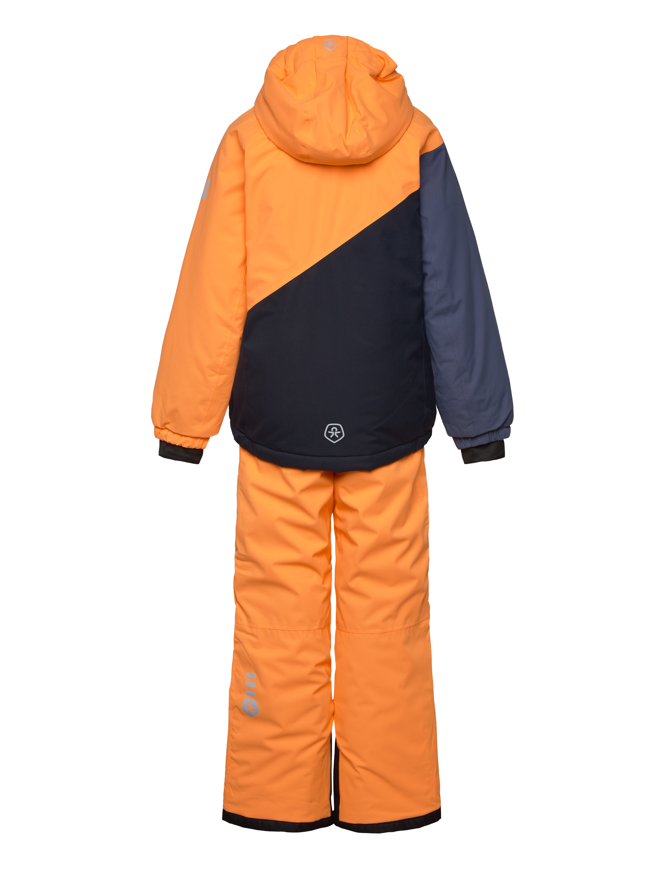 Color Kids - Ski Set - Colorblock - orange pop - 1