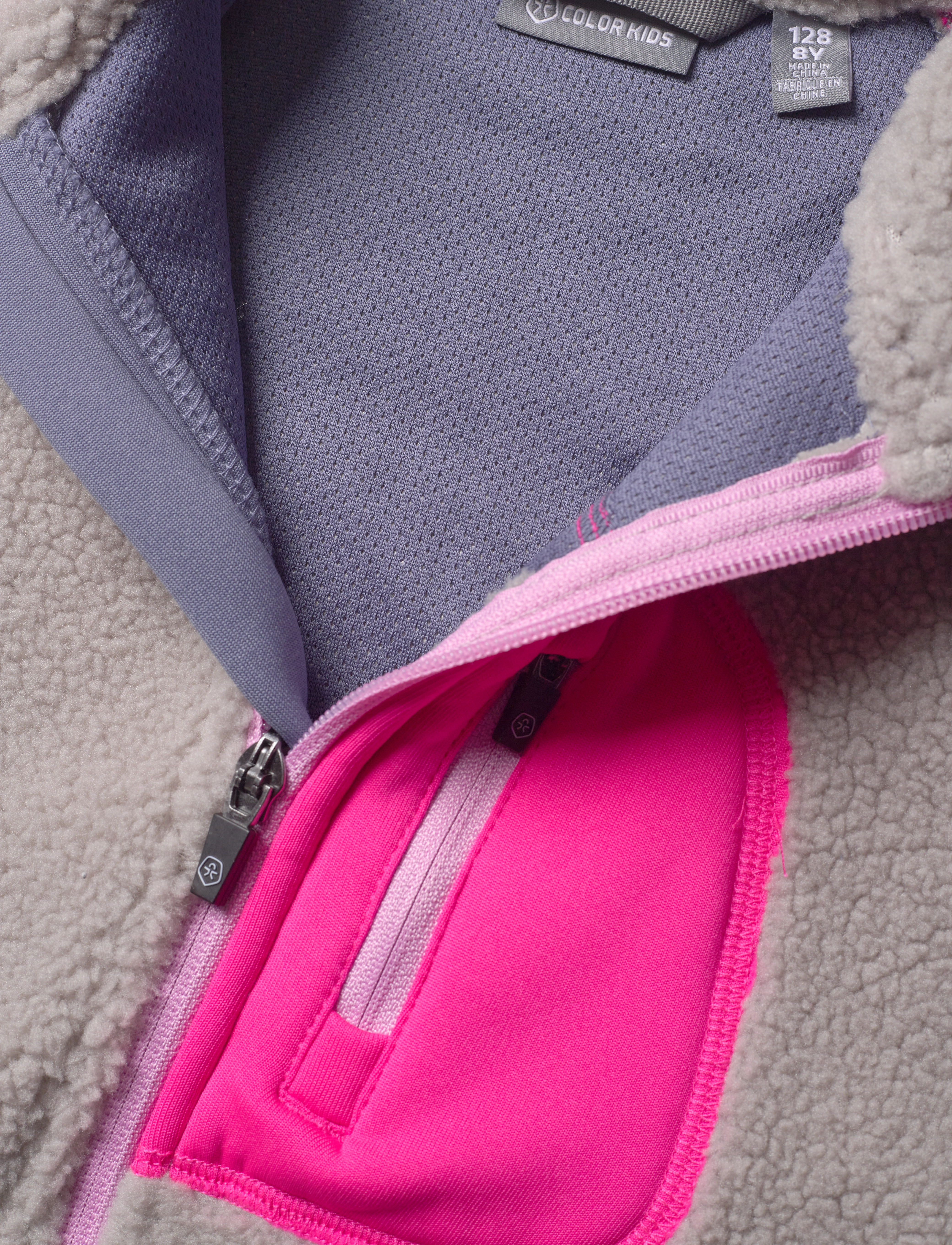 Color Kids - Fleece Jacket - pink glo - 4