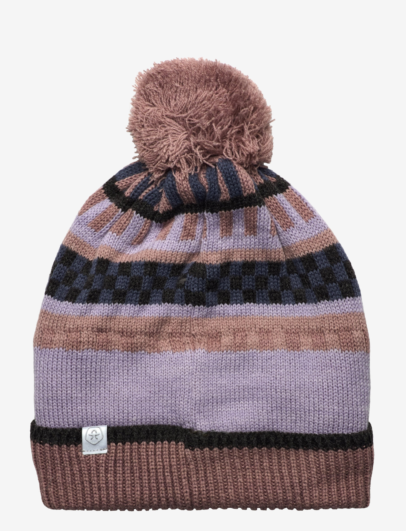 Color Kids - Beanie W. Pattern - antler - 0