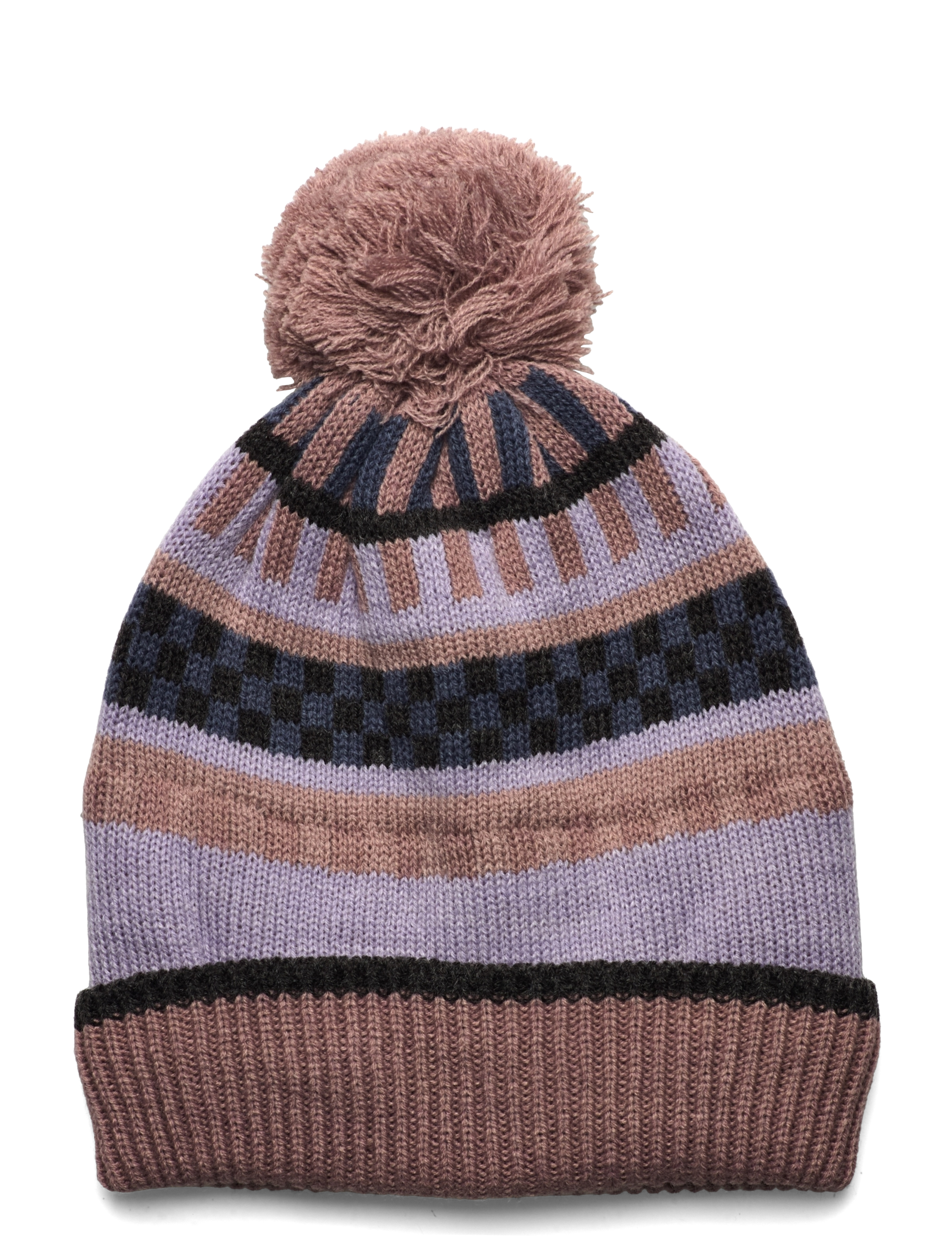 Color Kids - Beanie W. Pattern - antler - 1