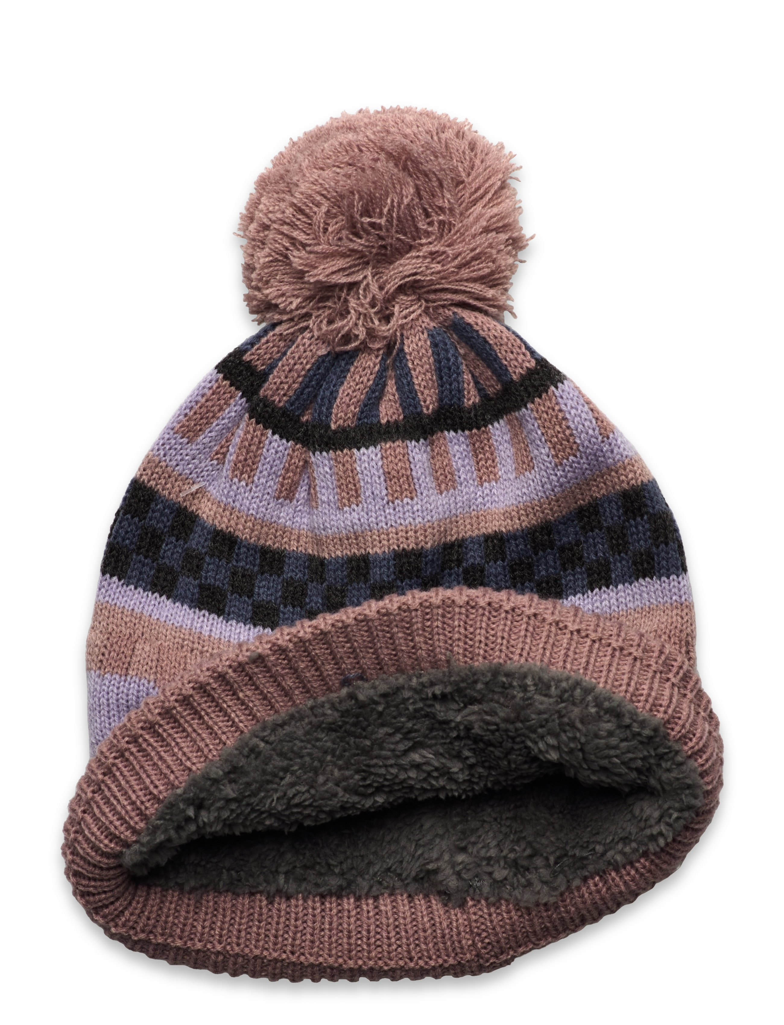 Color Kids - Beanie W. Pattern - antler - 2