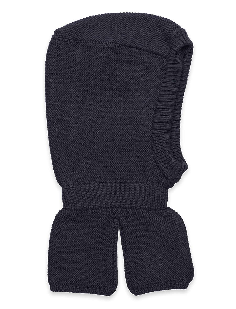 Color Kids - Balaclava - Wool W. Windstop - mütsid ja nokamütsid - total eclipse - 0