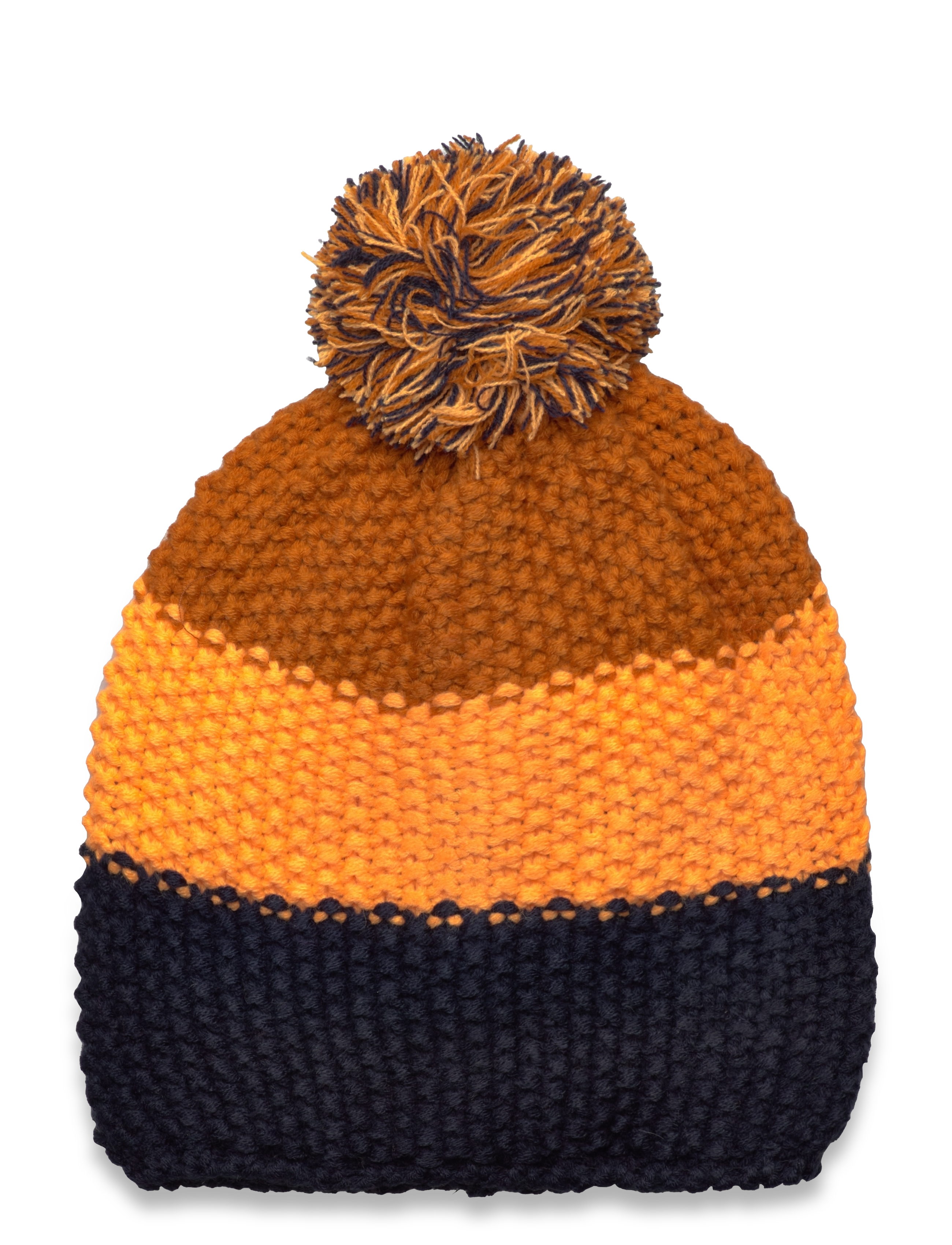 Color Kids - Hat - Colorblock - orange pop - 1