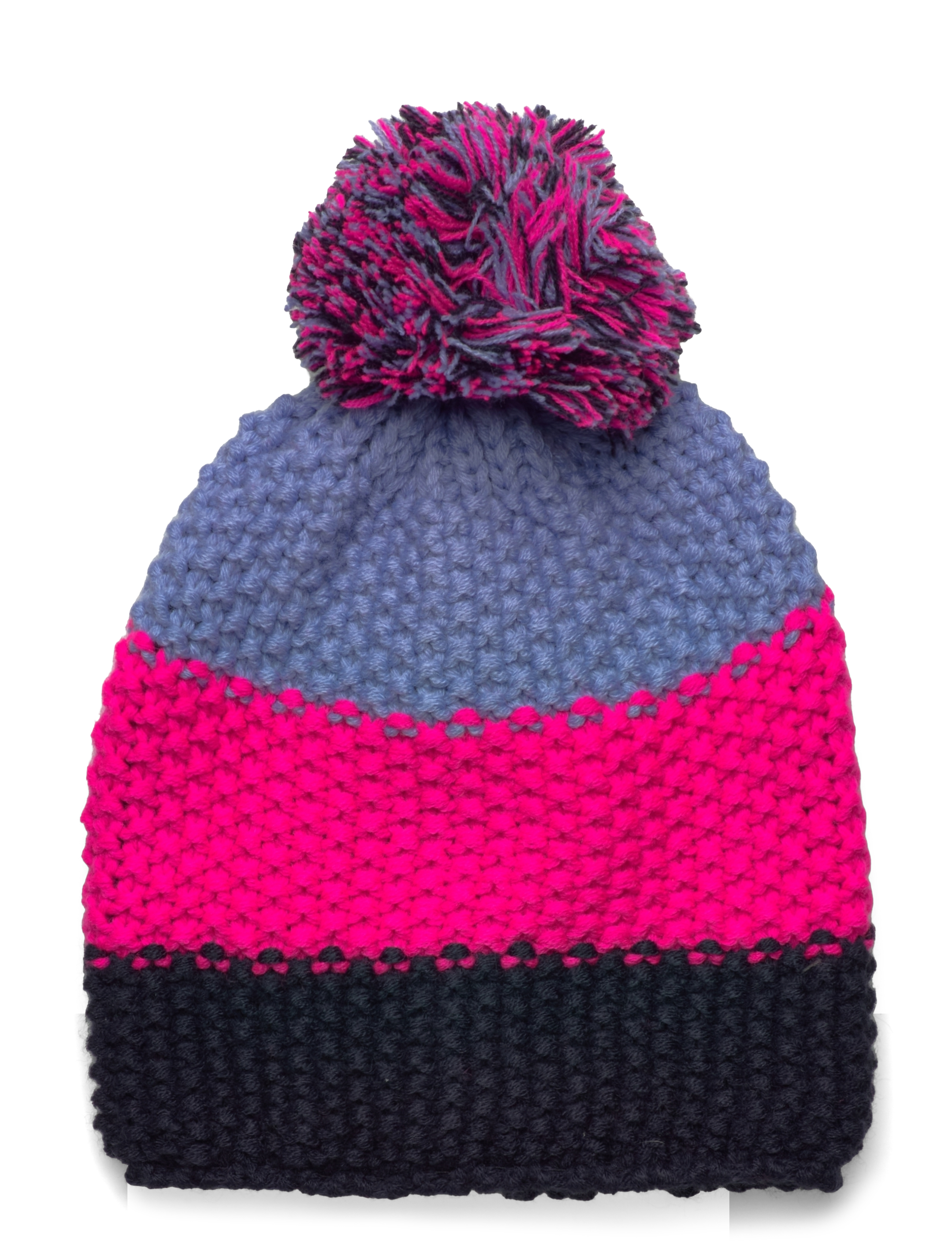 Color Kids - Hat - Colorblock - pink glo - 1