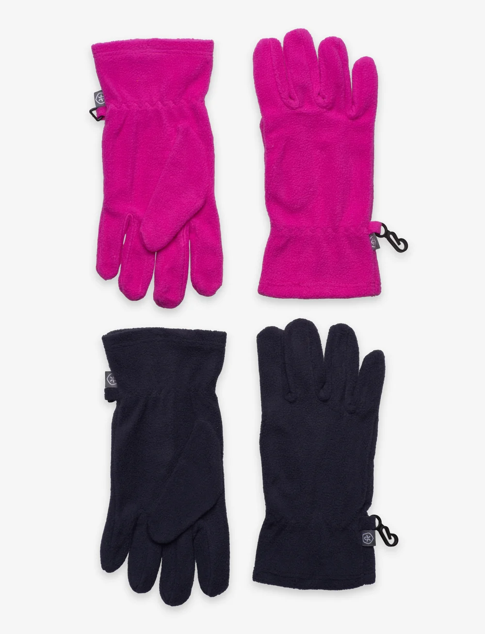 Color Kids - Gloves Fleece - 2 Pcs. Set. - kindad - pink glo - 0