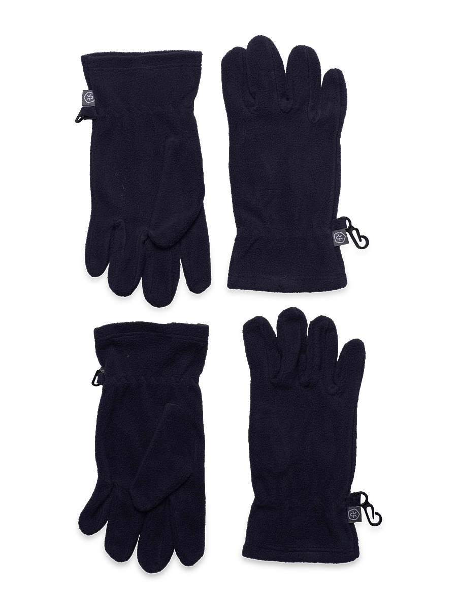 Color Kids - Gloves Fleece - 2 Pcs. Set. - total eclipse - 0