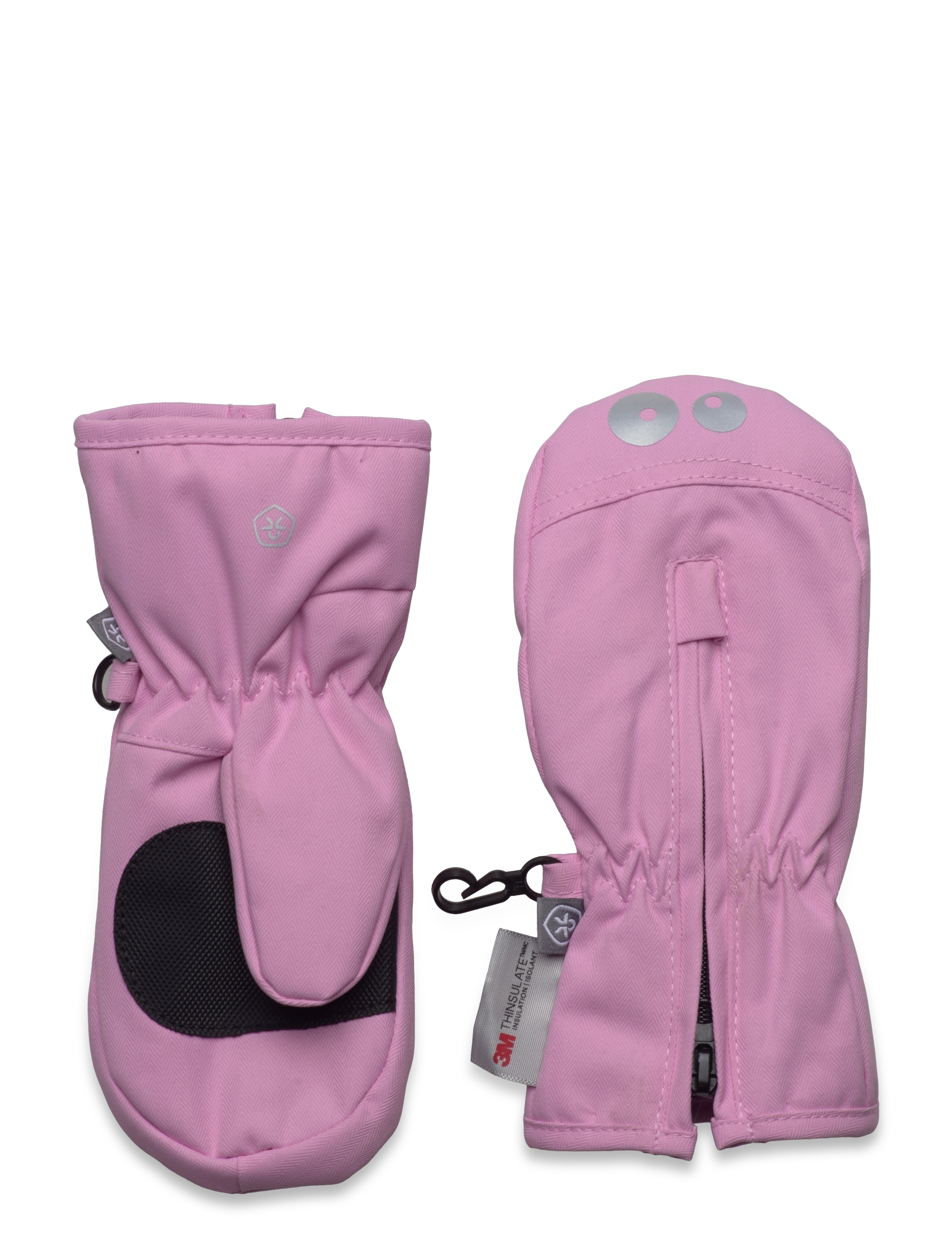 Color Kids Mittens W. Zipper, 6-12MD, Pink, Handsker Og Vanter > Vanter, Børn