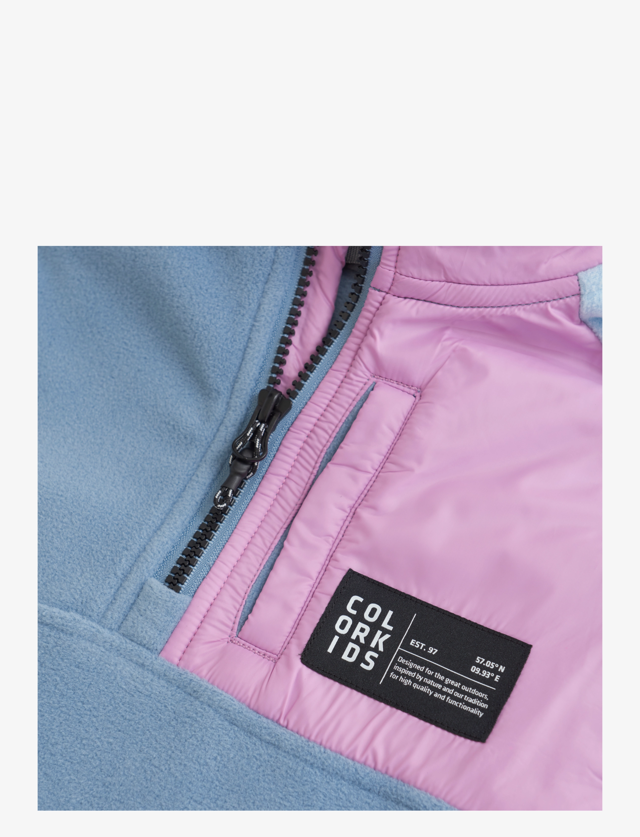Color Kids - Fleece Jacket - Anorak - faded denim - 2