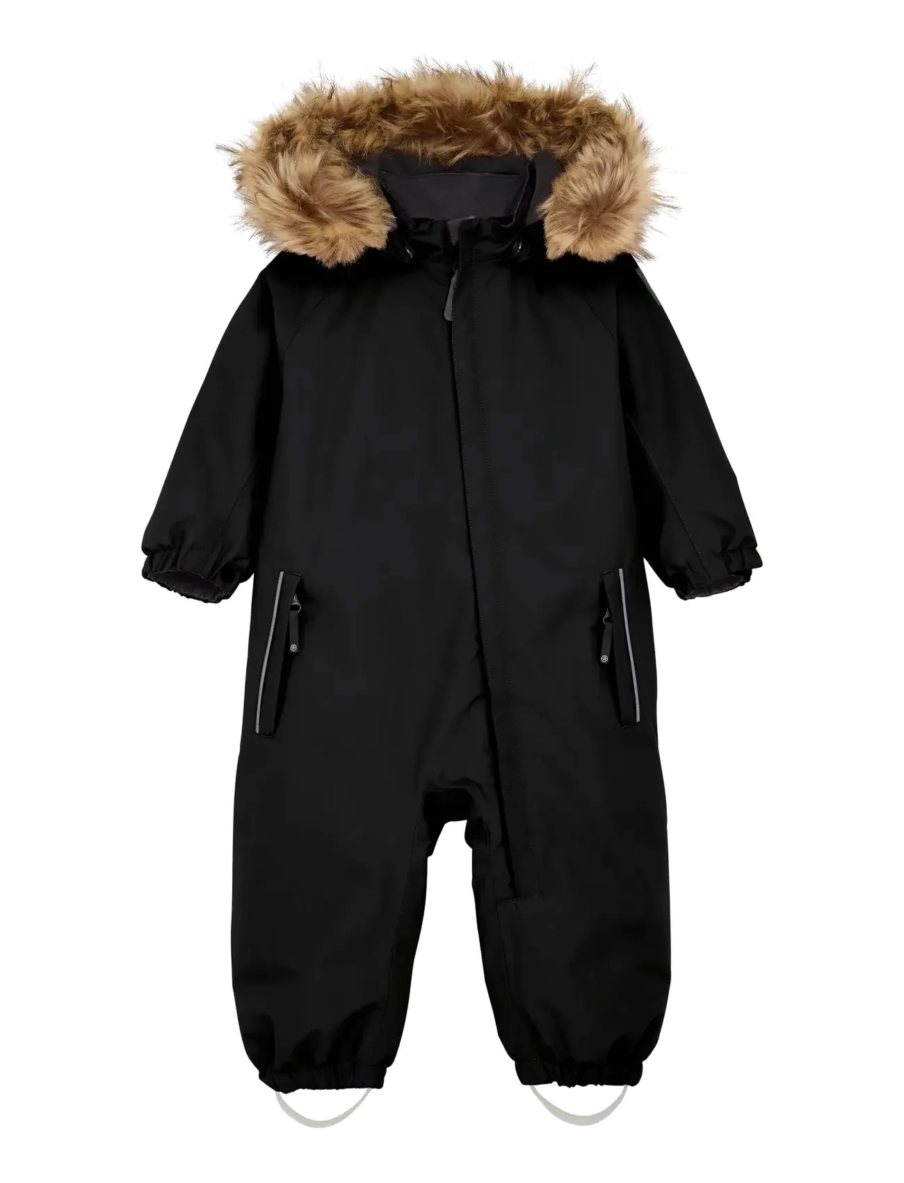 COLOR Kinder Baby Schneeanzug W. Fake Pelz Schwarz - 92 - Kinder