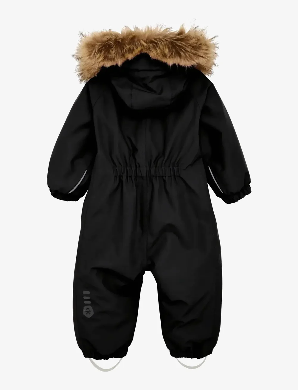Color Kids - Baby Coverall W. Fake Fur - Õueriided - black - 1