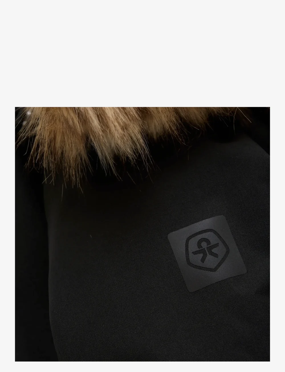 Color Kids - Baby Coverall W. Fake Fur - Õueriided - black - 2