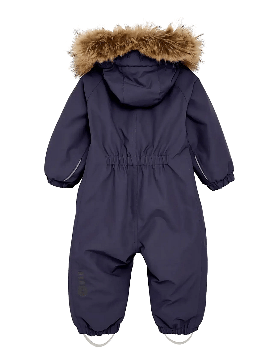Color Kids - Baby Coverall W. Fake Fur - vêtements d'extérieur - graystone - 1
