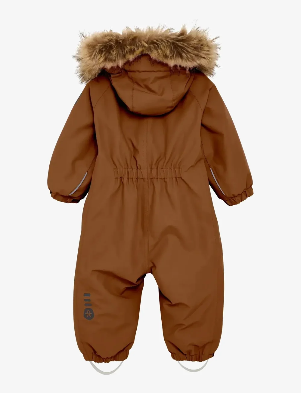 Color Kids - Baby Coverall W. Fake Fur - outdoor - nuthatch - 1