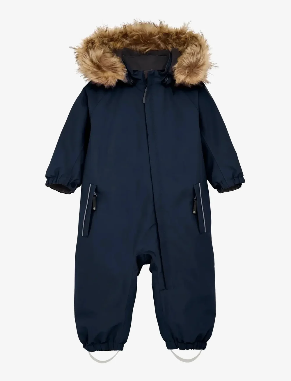 Color Kids - Baby Coverall W. Fake Fur - outdoor - total eclipse - 0